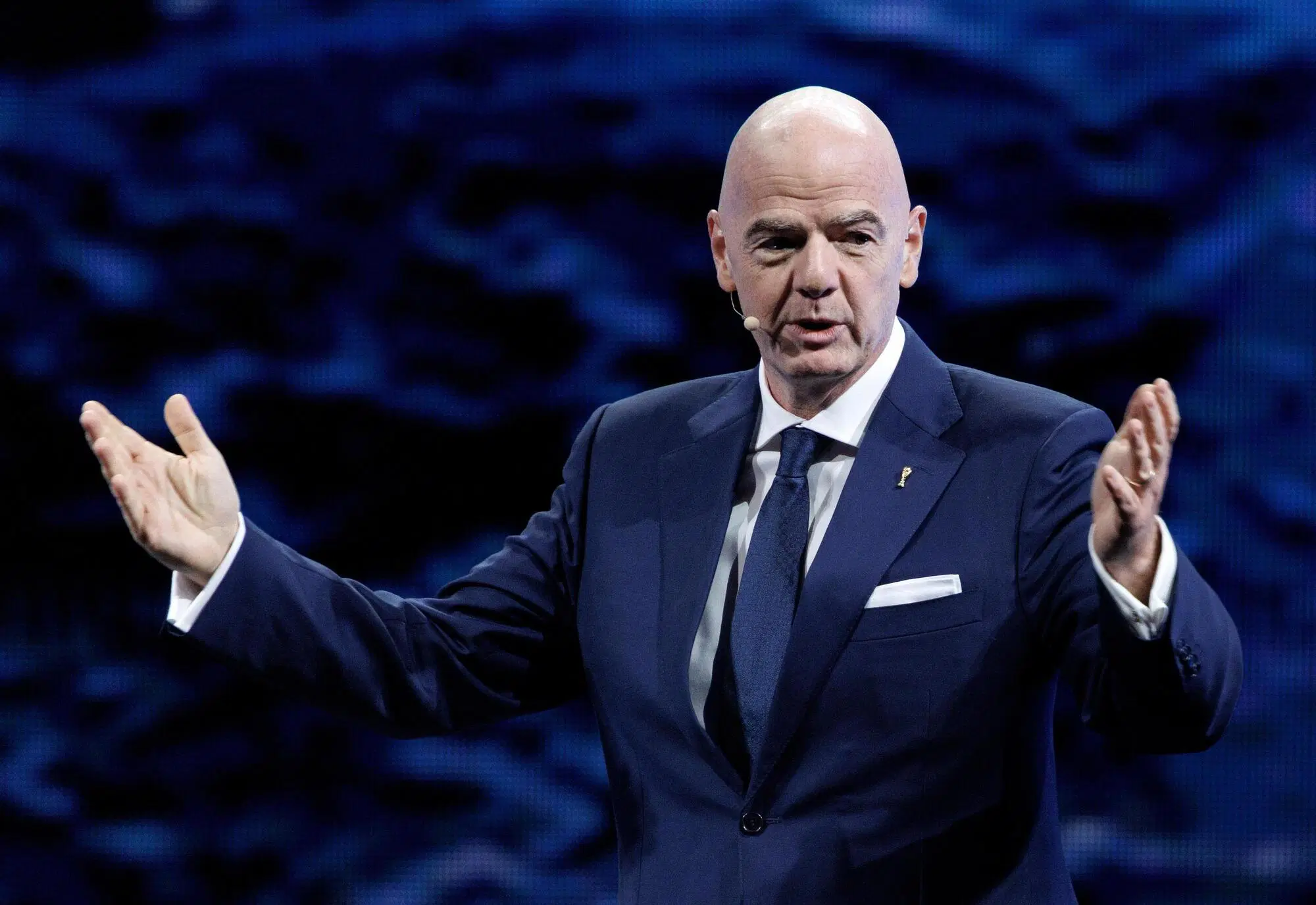 Il presidente Fifa, Gianni Infantino