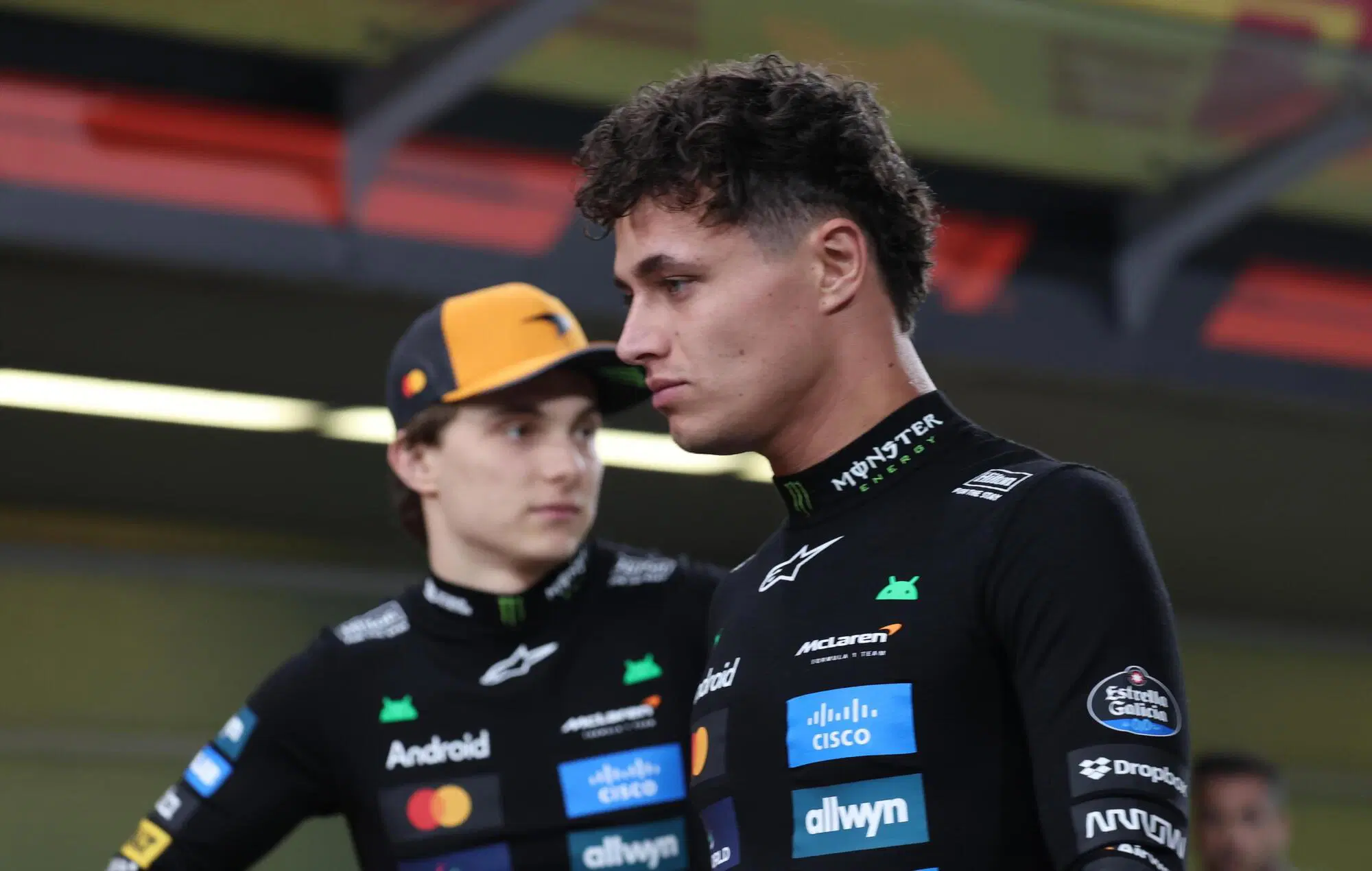 Lando Norris Oscar Piastri Abu Dhabi.