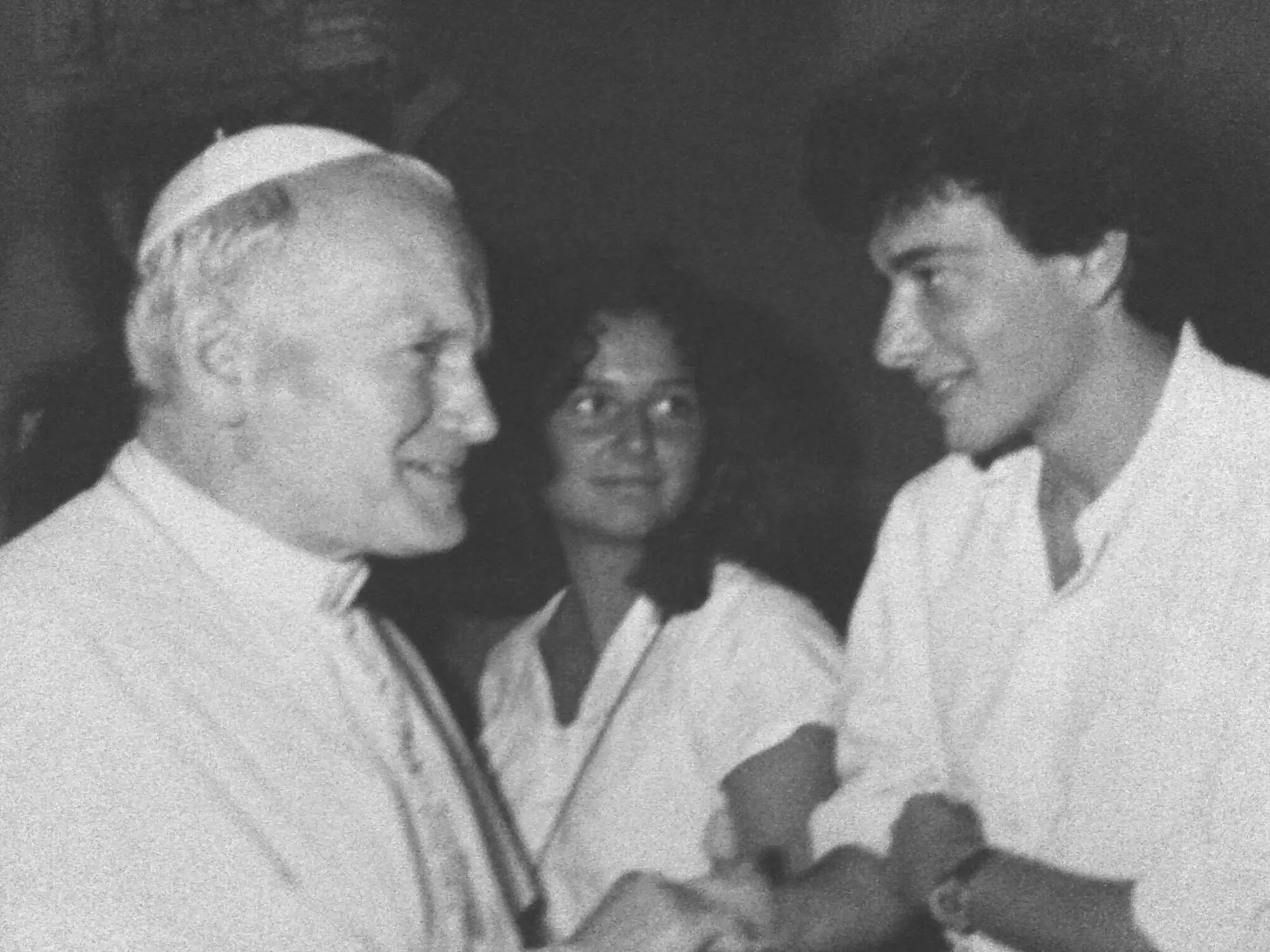 Pietro Orlandi e Papa Giovanni Paolo II