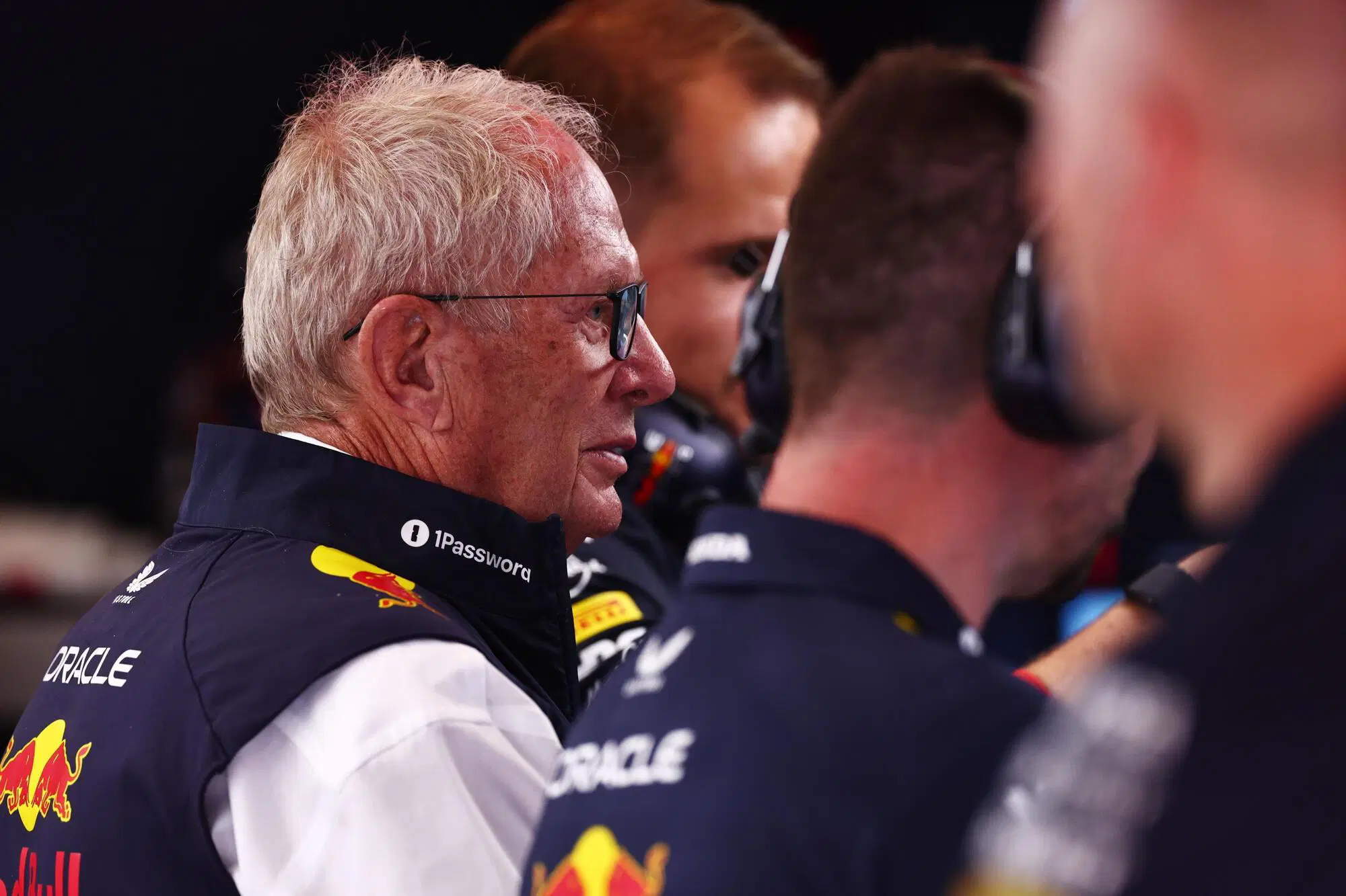 Helmut Marko Red Bull box