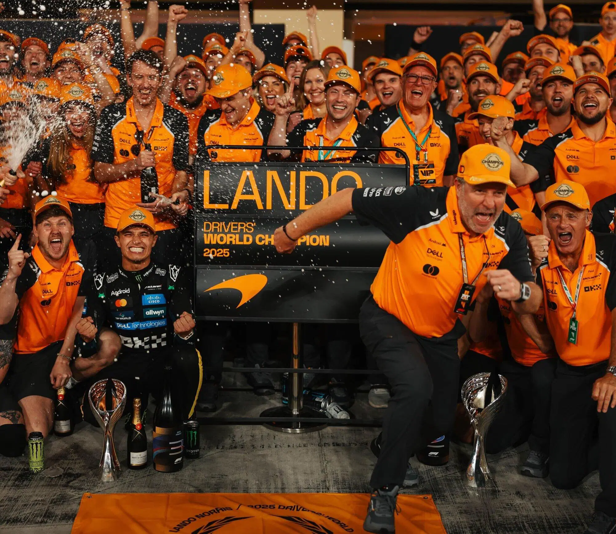 Lando Norris titolo Mondiale festeggiamenti