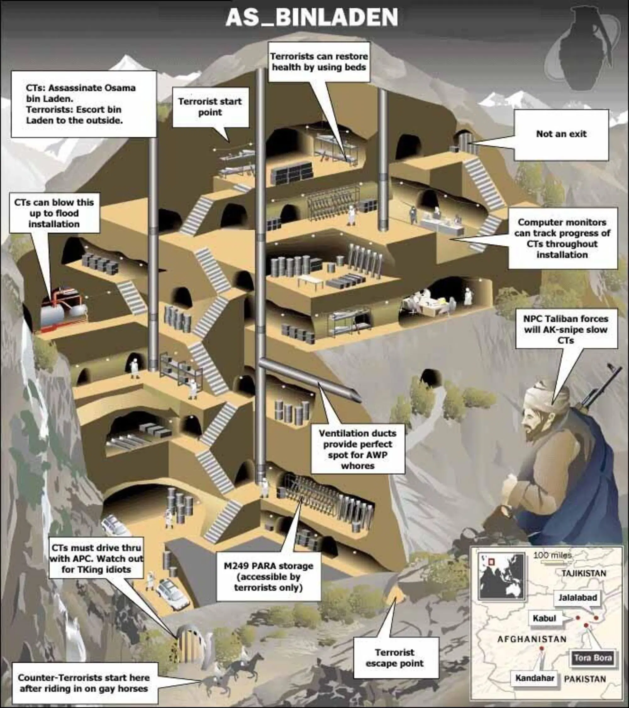 La casa nel bosco di Bin Laden