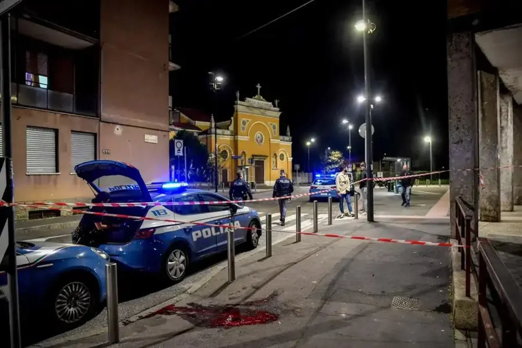 Il luogo dell'omicidio di Vittorio Boiocchi
