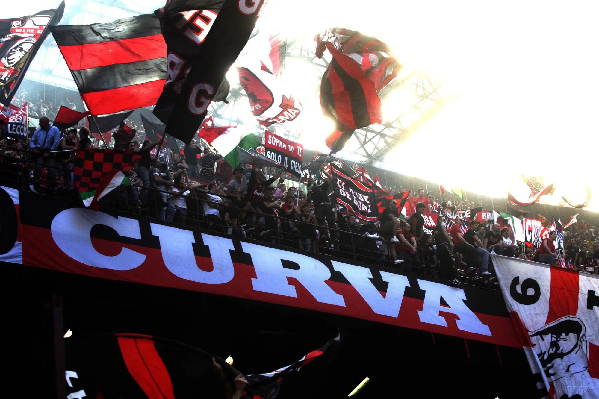 La curva Sud del Milan