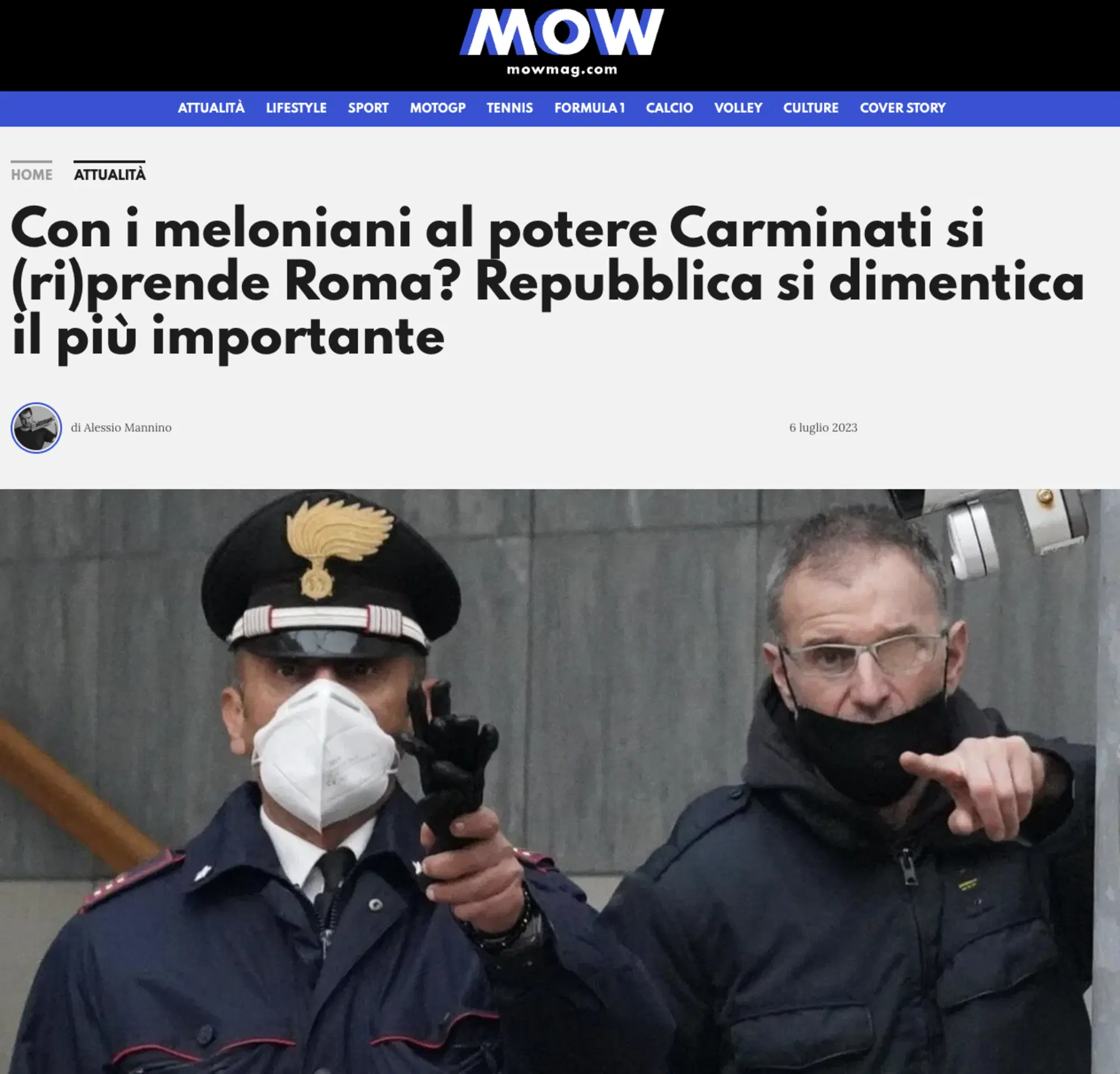 L'articolo di Alessio Mannino uscito nel 2023 che ci ha portato a processo