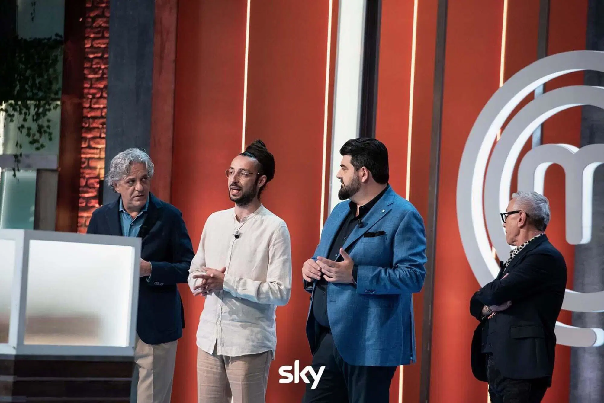 Alessandro Di Tizio con i giudici di MasterChef