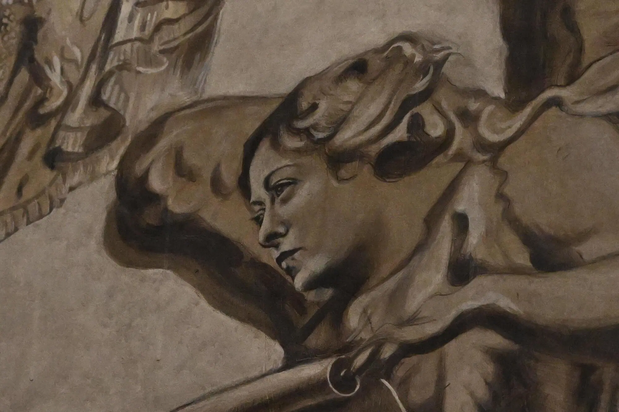 San Lorenzo in Lucina e un angelica Meloni Ansa