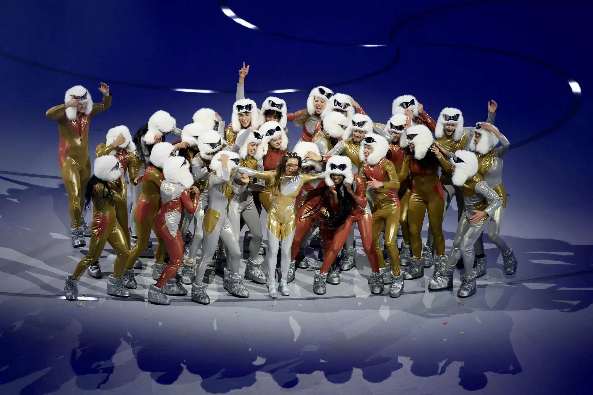 Sabrina Impacciatore alla cerimonia di apertura delle Olimpiadi