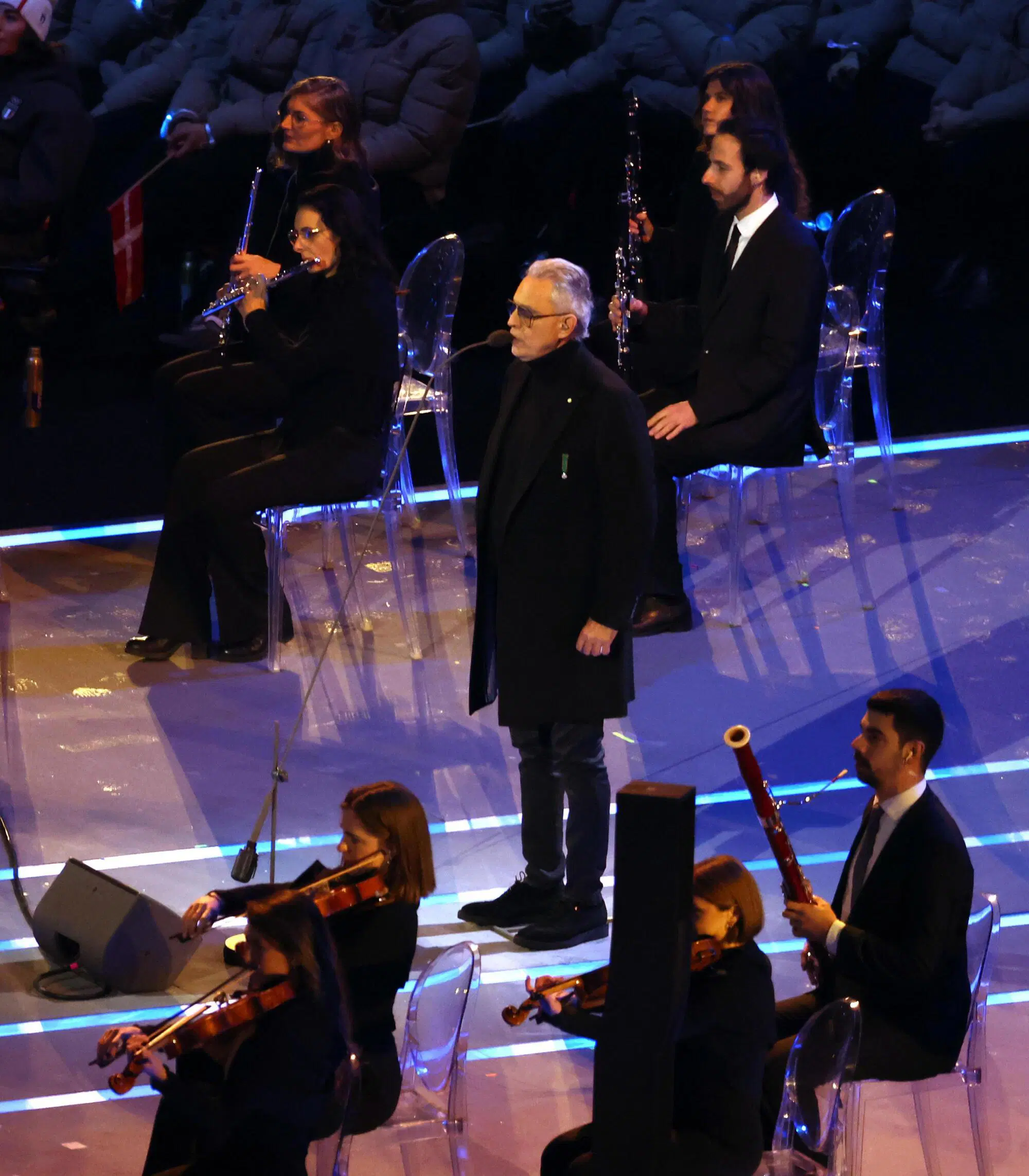 Andrea Bocelli all'apertura di Milano-Cortina 2026