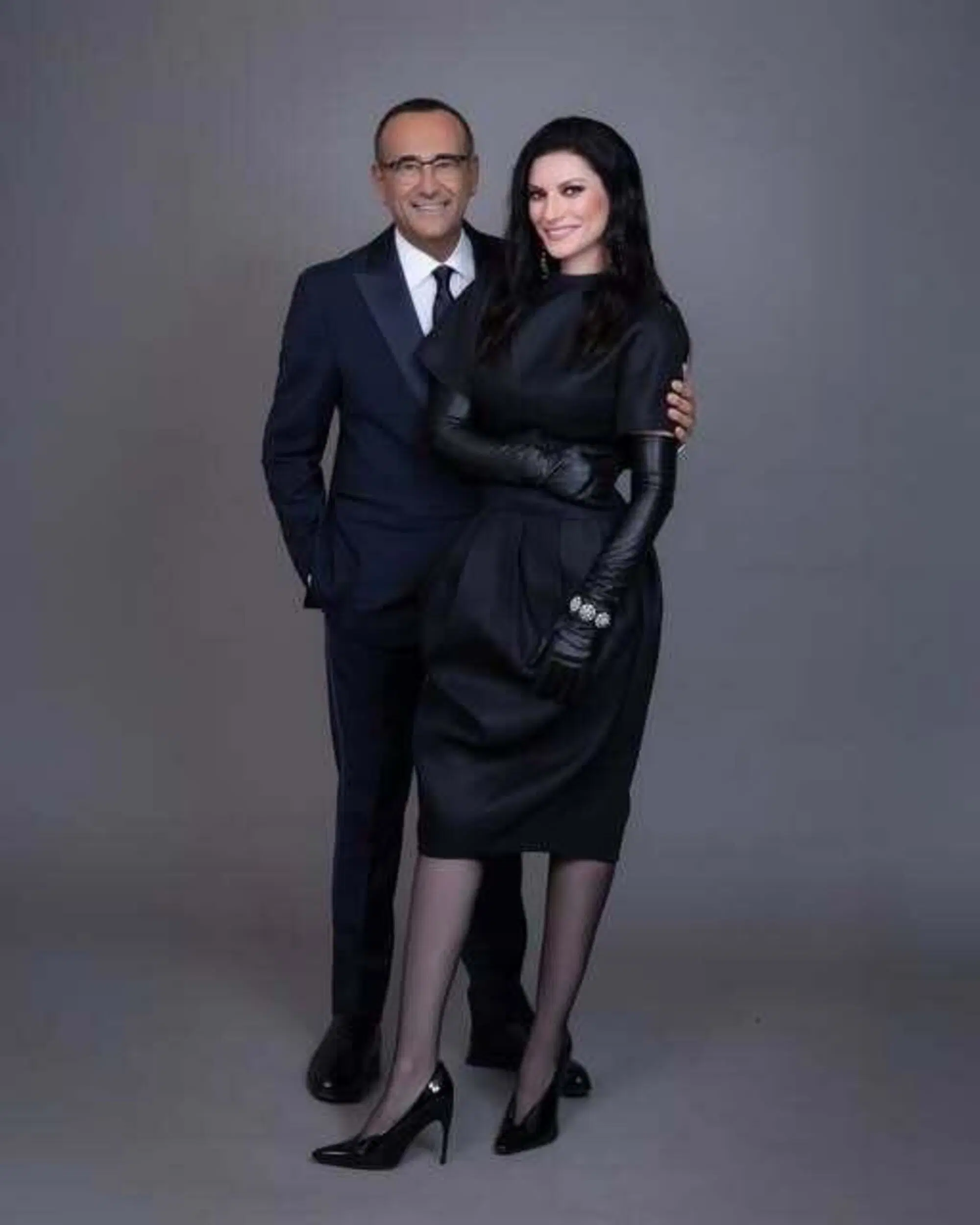 Carlo Conti e Laura Pausini