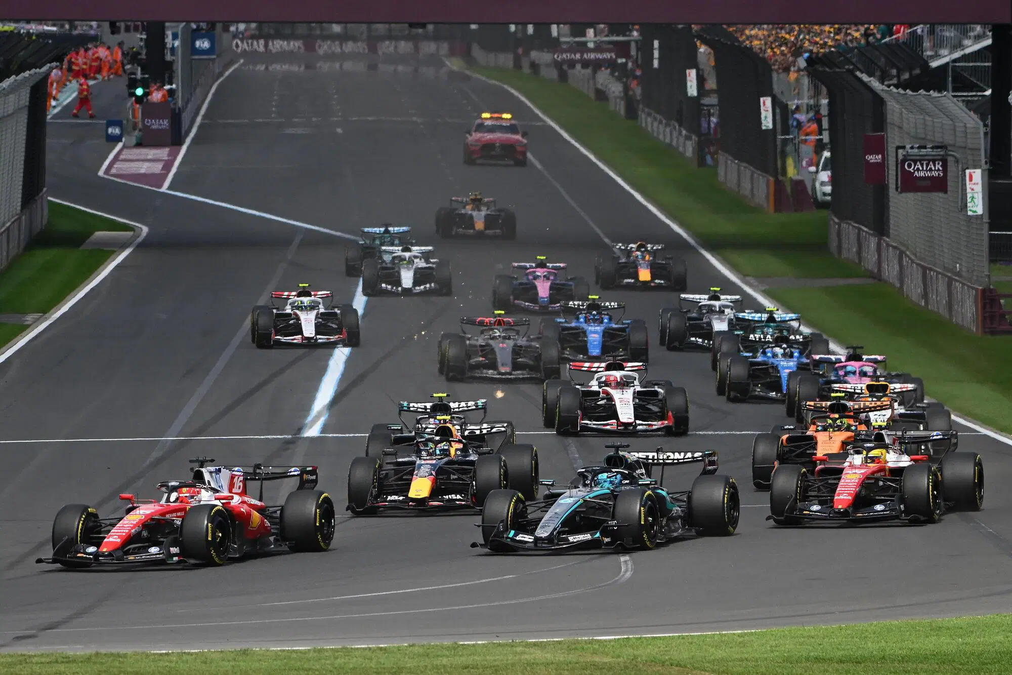 Ferrari partenza GP Australia.