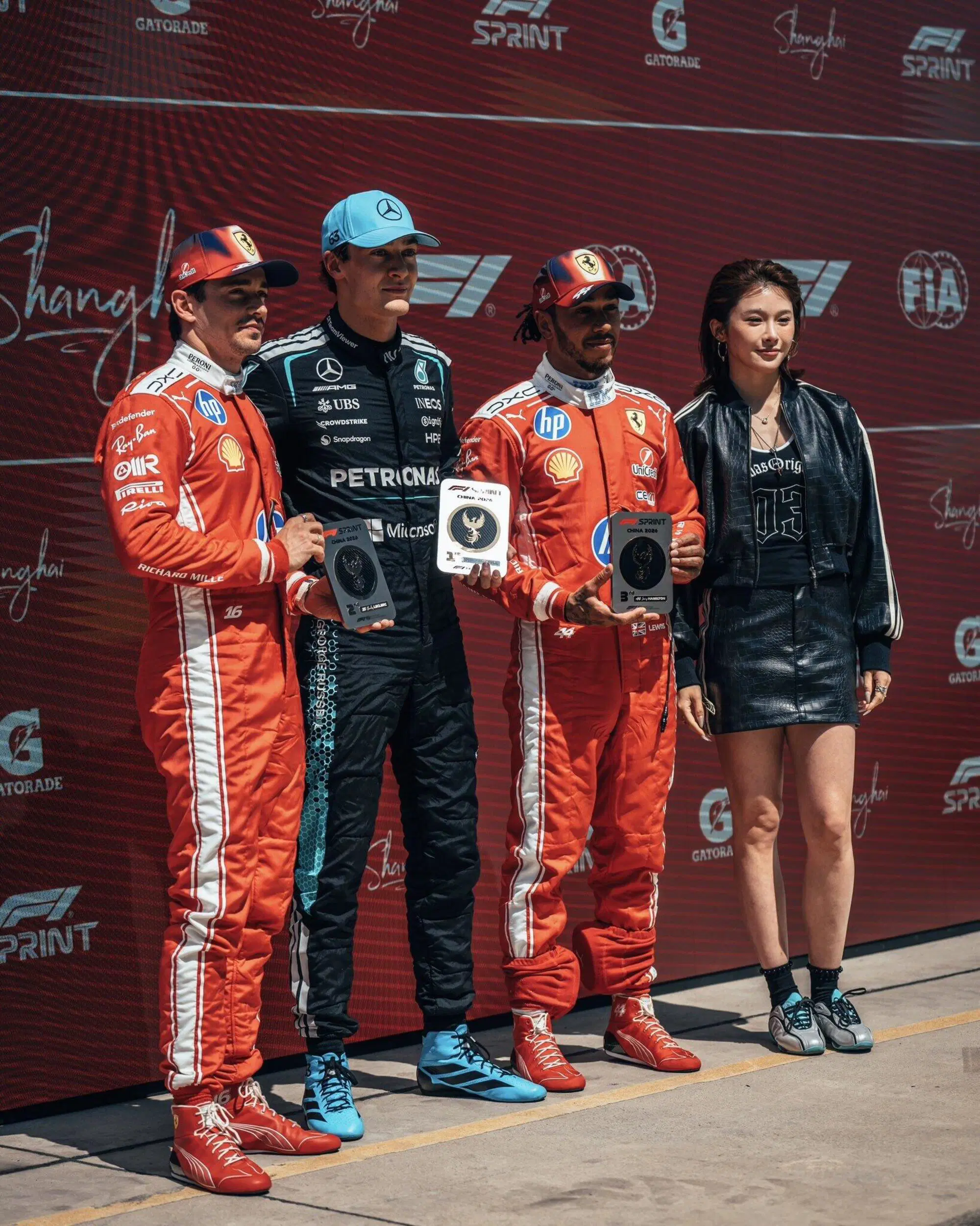 Sprint Race GP Cina podio