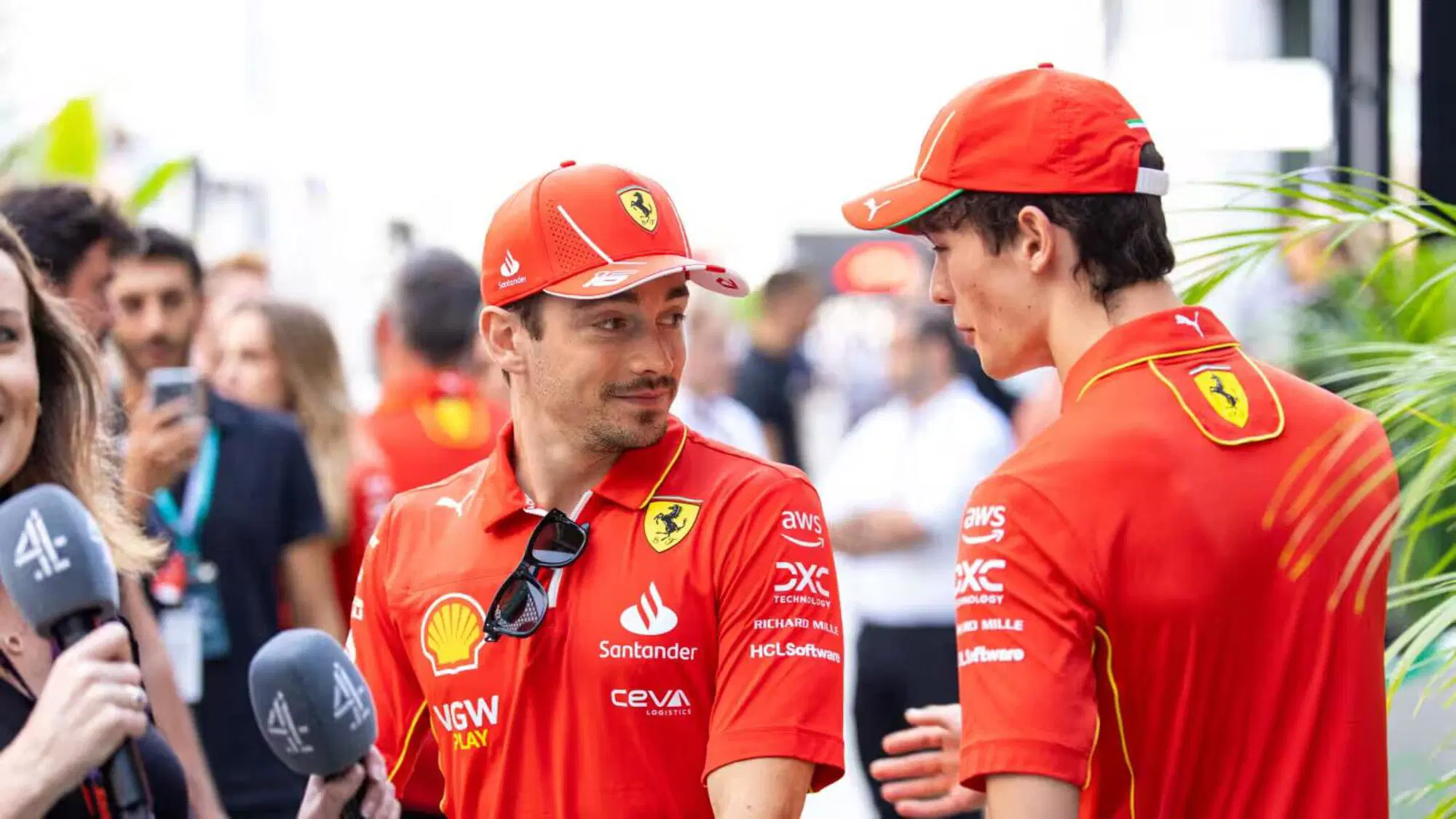 Charles Leclerc Oliver Bearman Ferrari