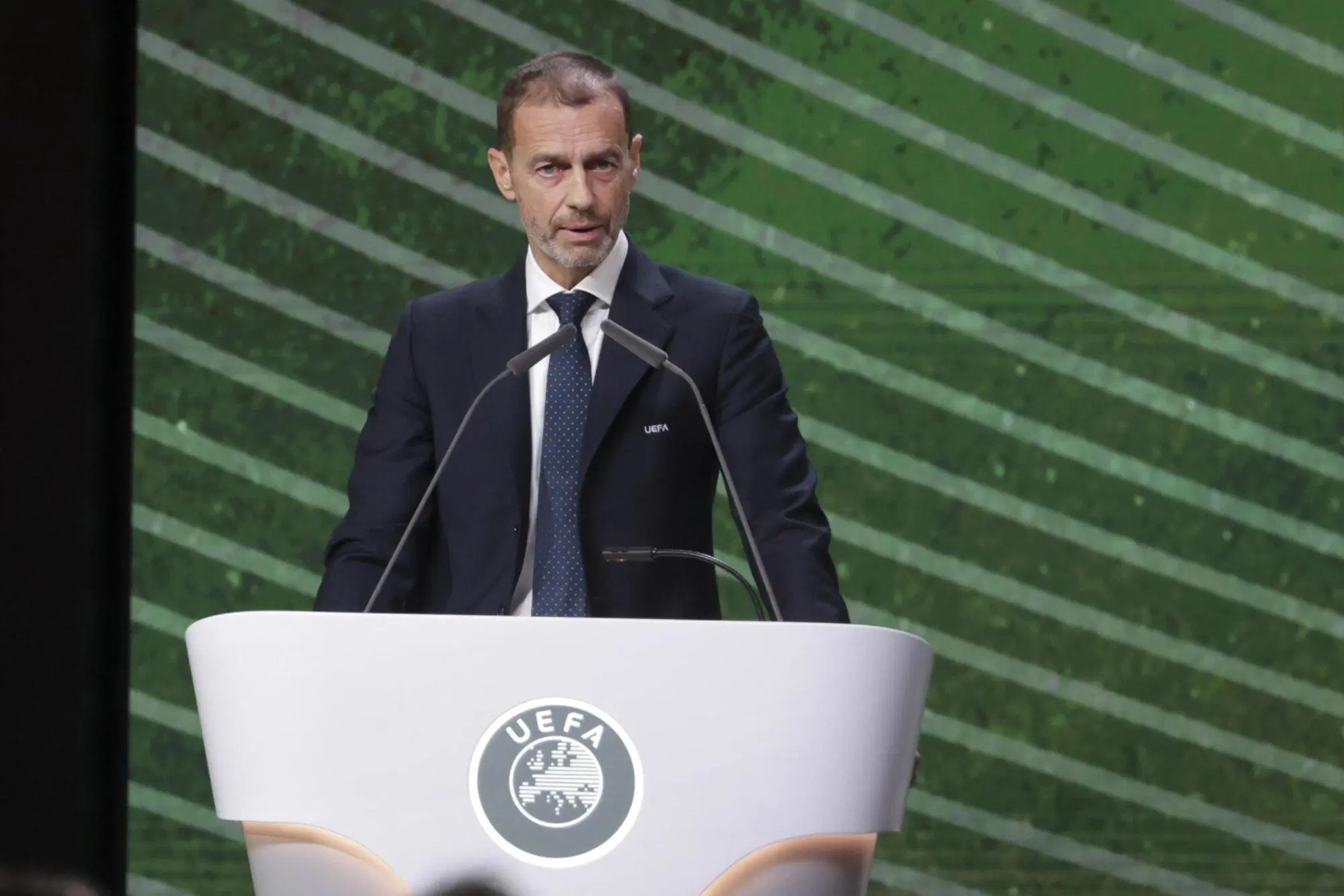 Il presidente Uefa, Aleksandr Ceferin