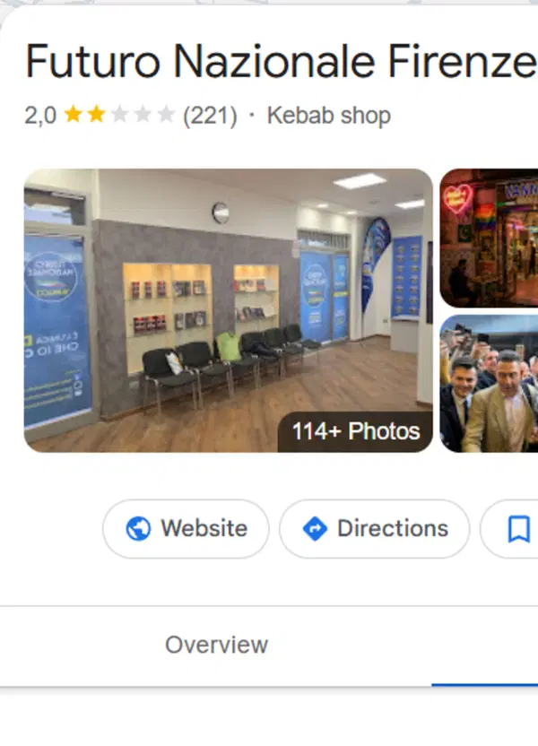 Vannacci, beccati la vera lotta di classe fiorentina: la sede di Futuro Nazionale diventa un kebabbaro nelle recensioni 