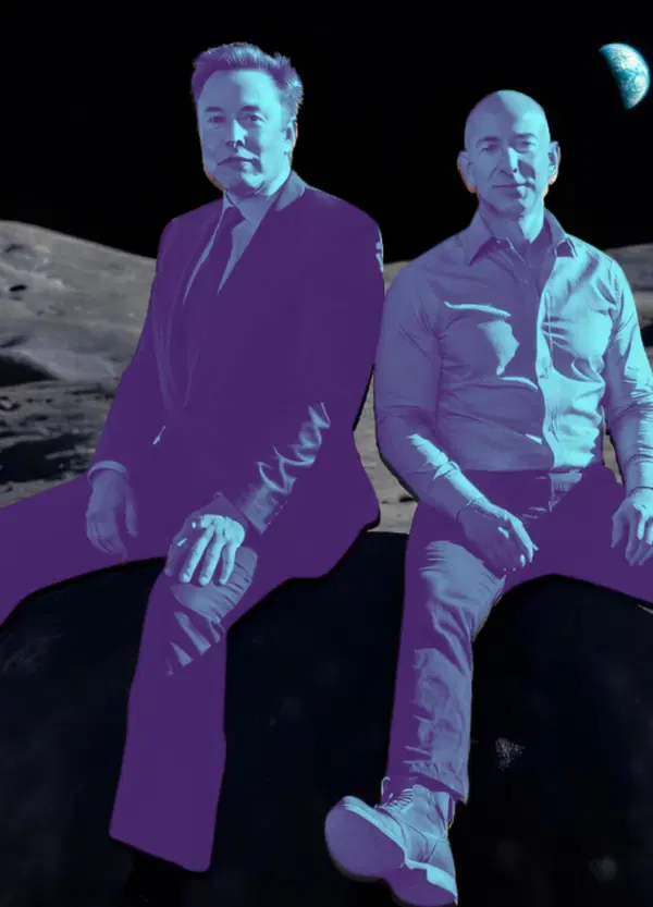 Signori, &egrave; la Guerra Fredda dei miliardi: Musk contro Bezos, Space X contro Blue Origin per il lander lunare privato finanziato dalla Nasa
