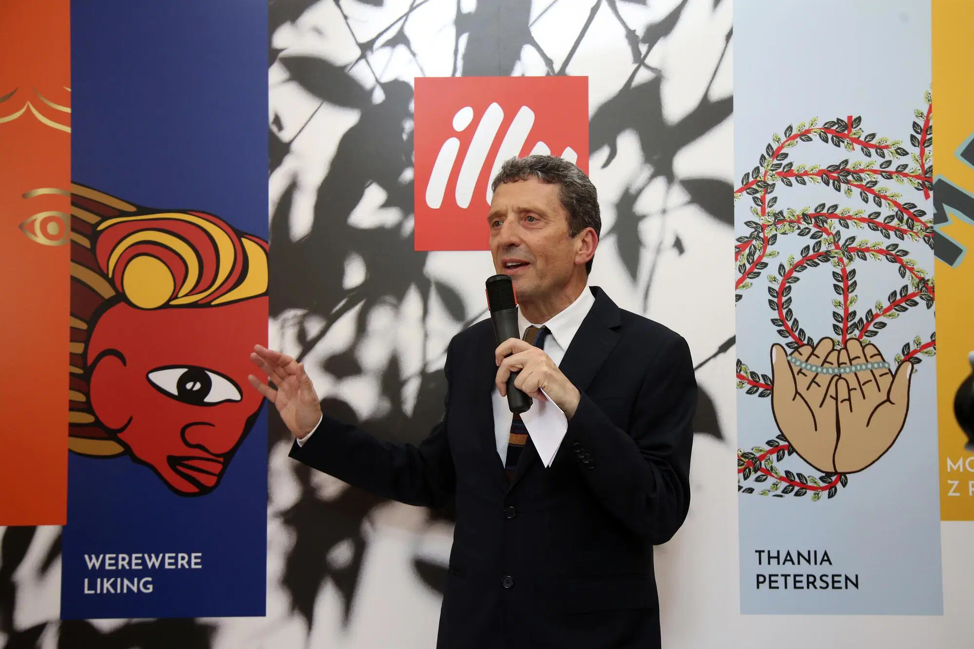 Pietrangelo Buttafuoco alla presentazione della Illy Art Collection (Biennale di Venezia, 2026)