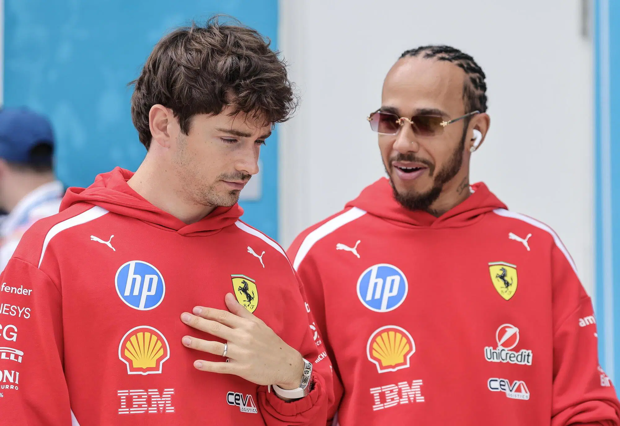 Lewis Hamilton Charles Leclerc Ferrari