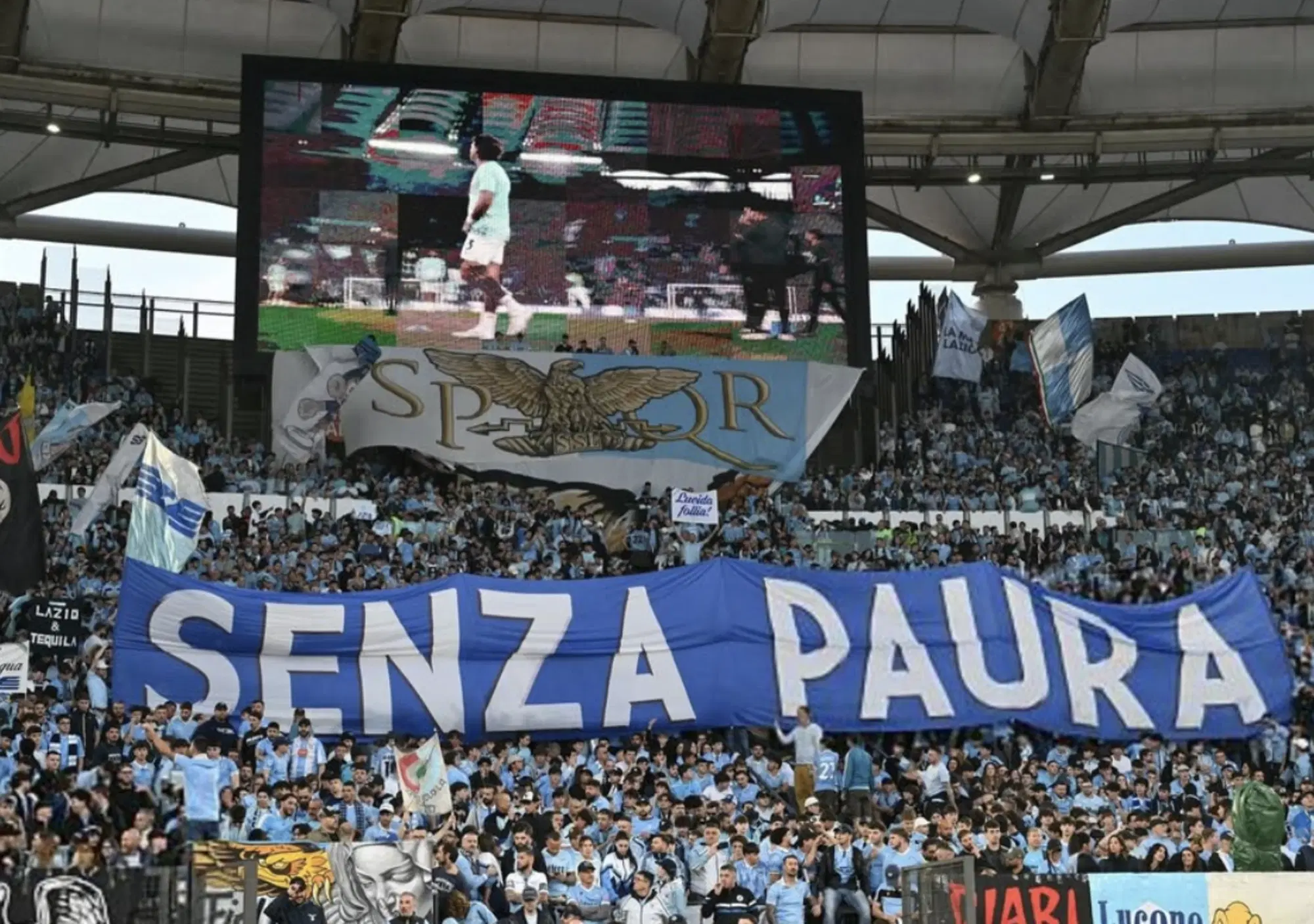 La curva Nord "senza paura"