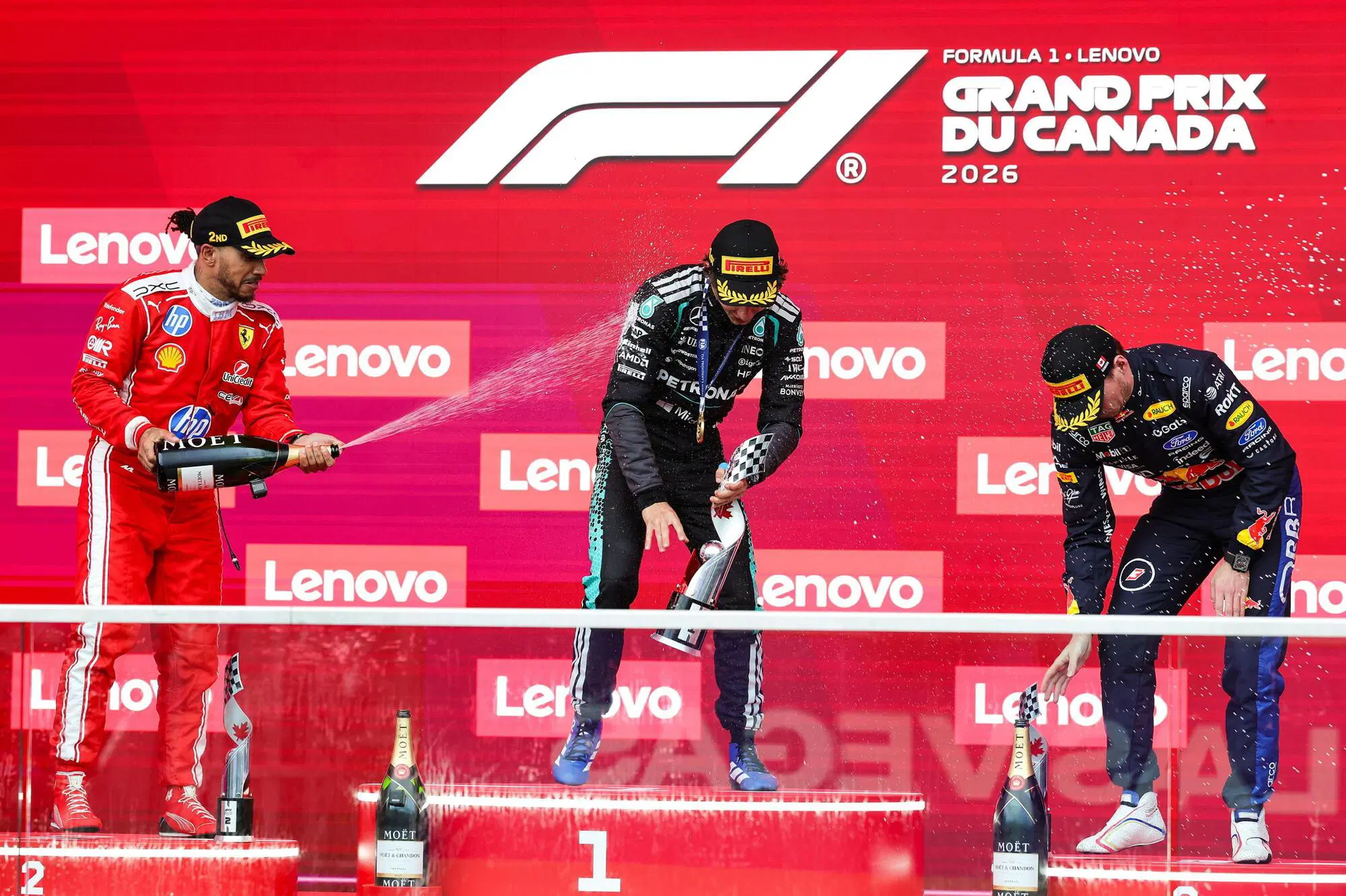 Lewis Hamilton Ferrari Montreal Podio