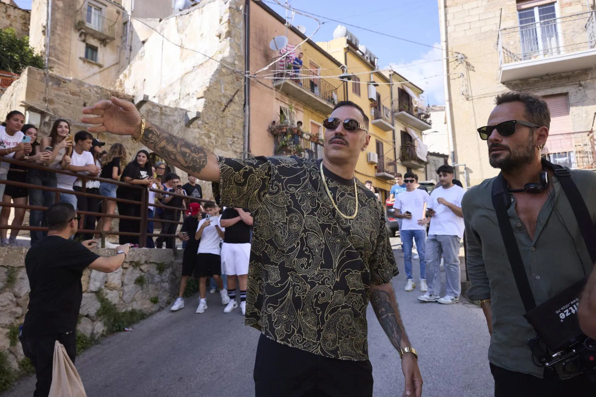 Marracash con Pippo Mezzapesa