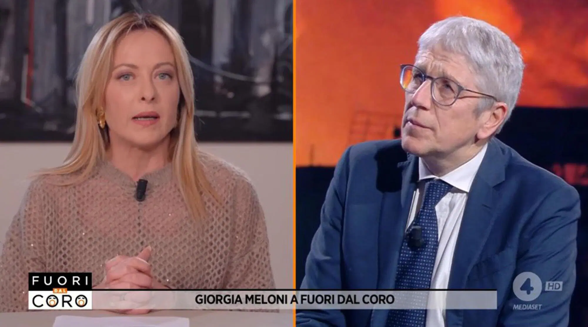 Mario Giordano intervista Giorgia Meloni