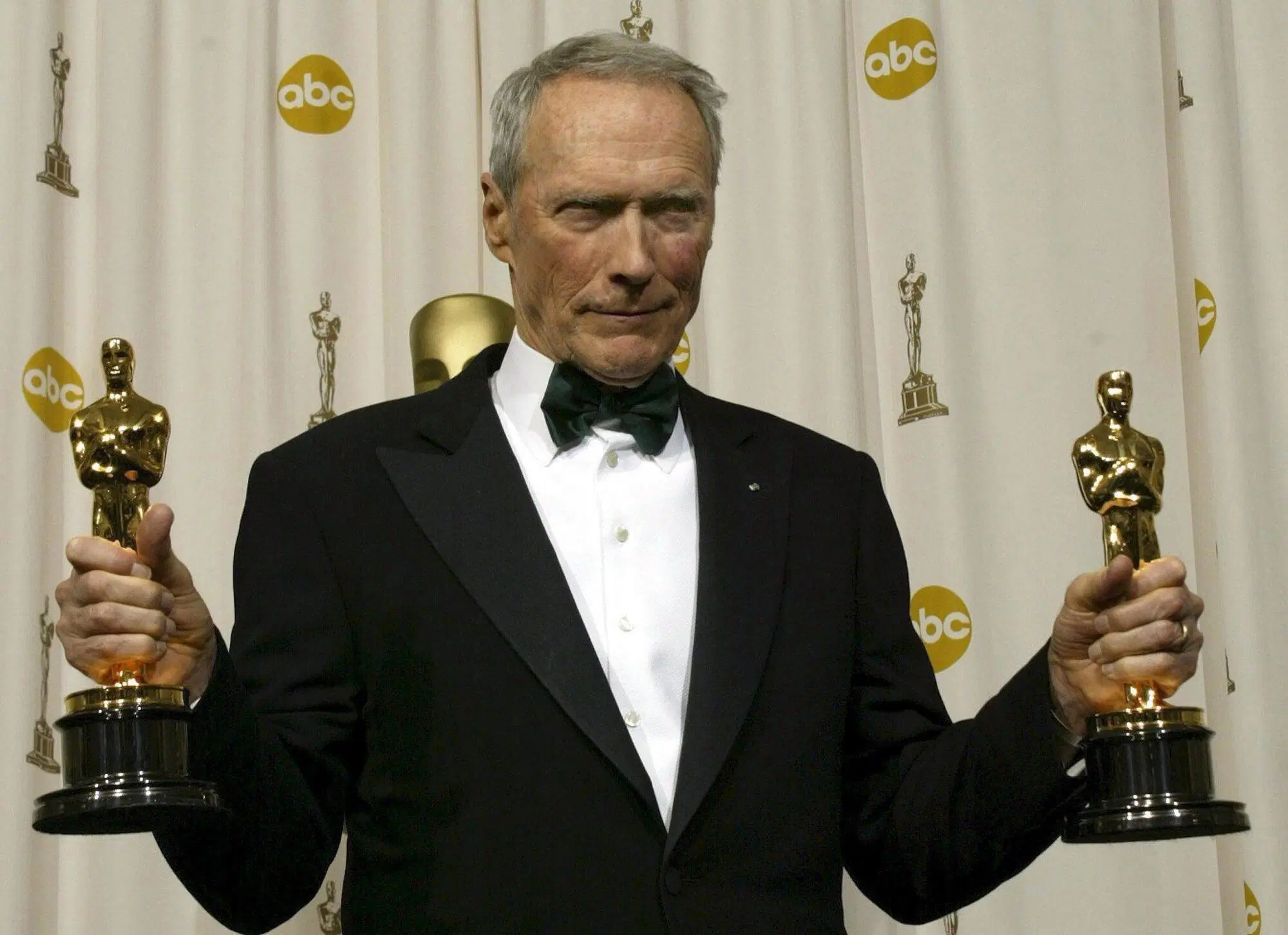 Clint Eastwood con due Oscar
