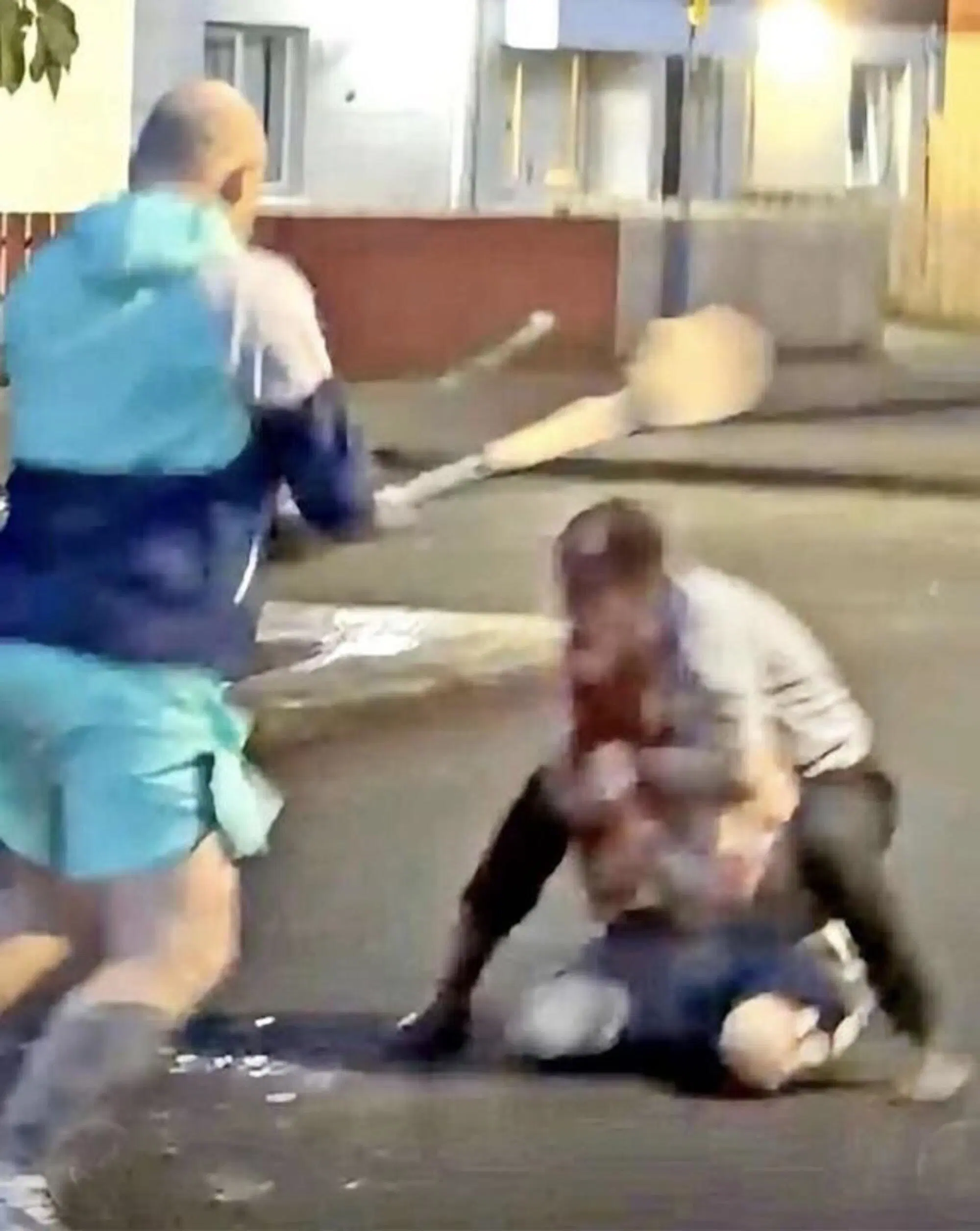 La scena dell'aggressione