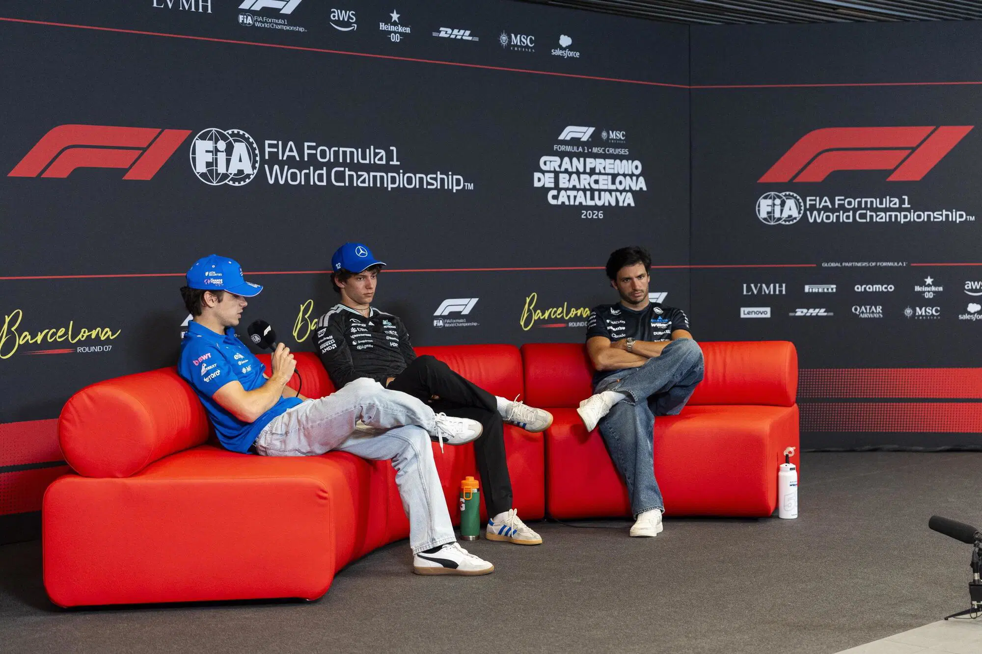 Kimi Antonelli Mercedes Barcellona conferenza