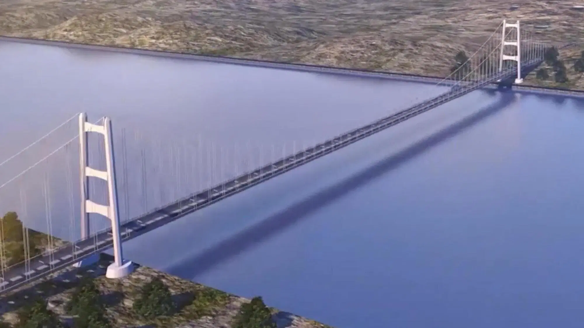  rendering del Ponte sullo Stretto