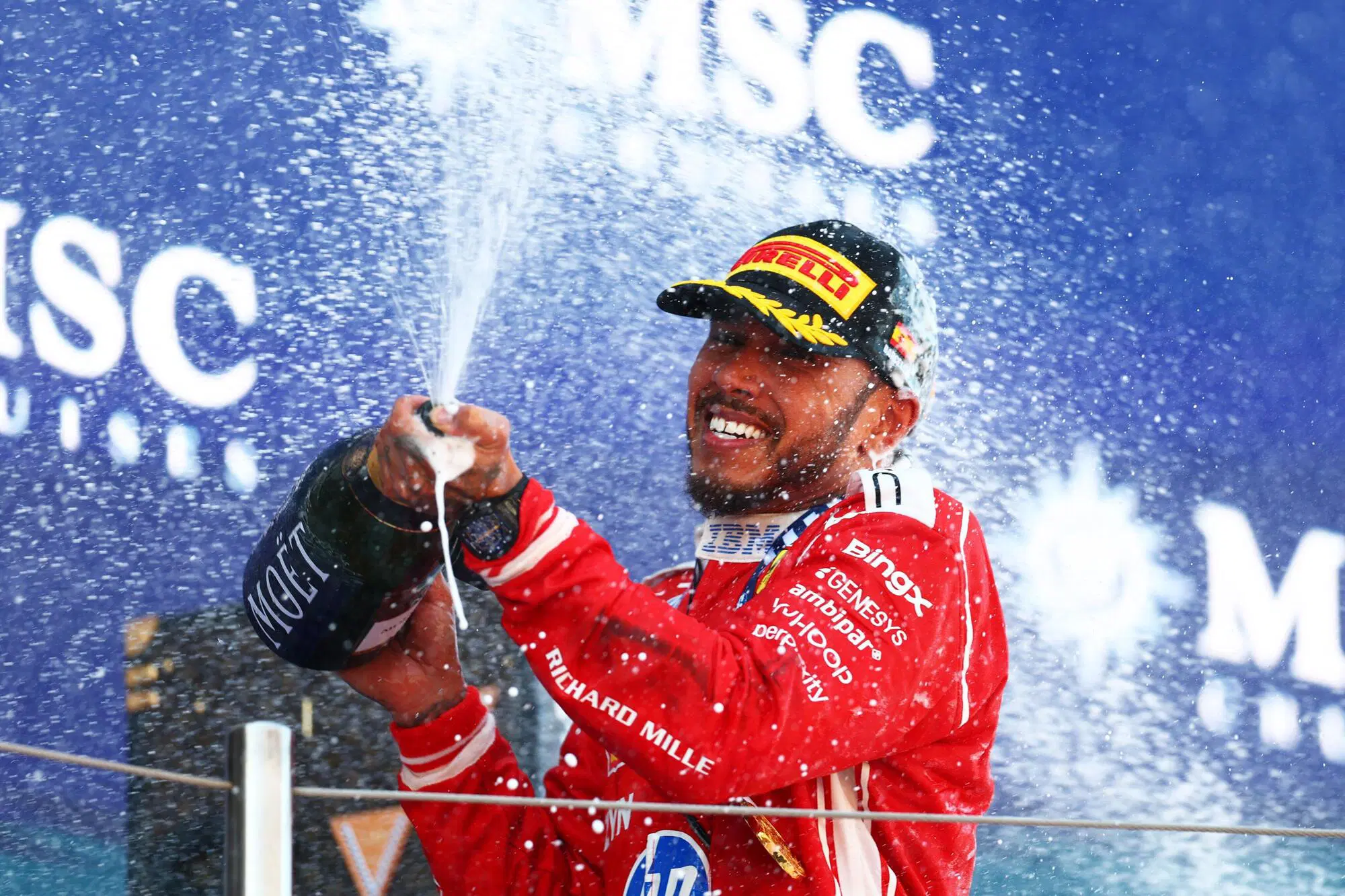 Lewis Hamilton Ferrari Barcellona