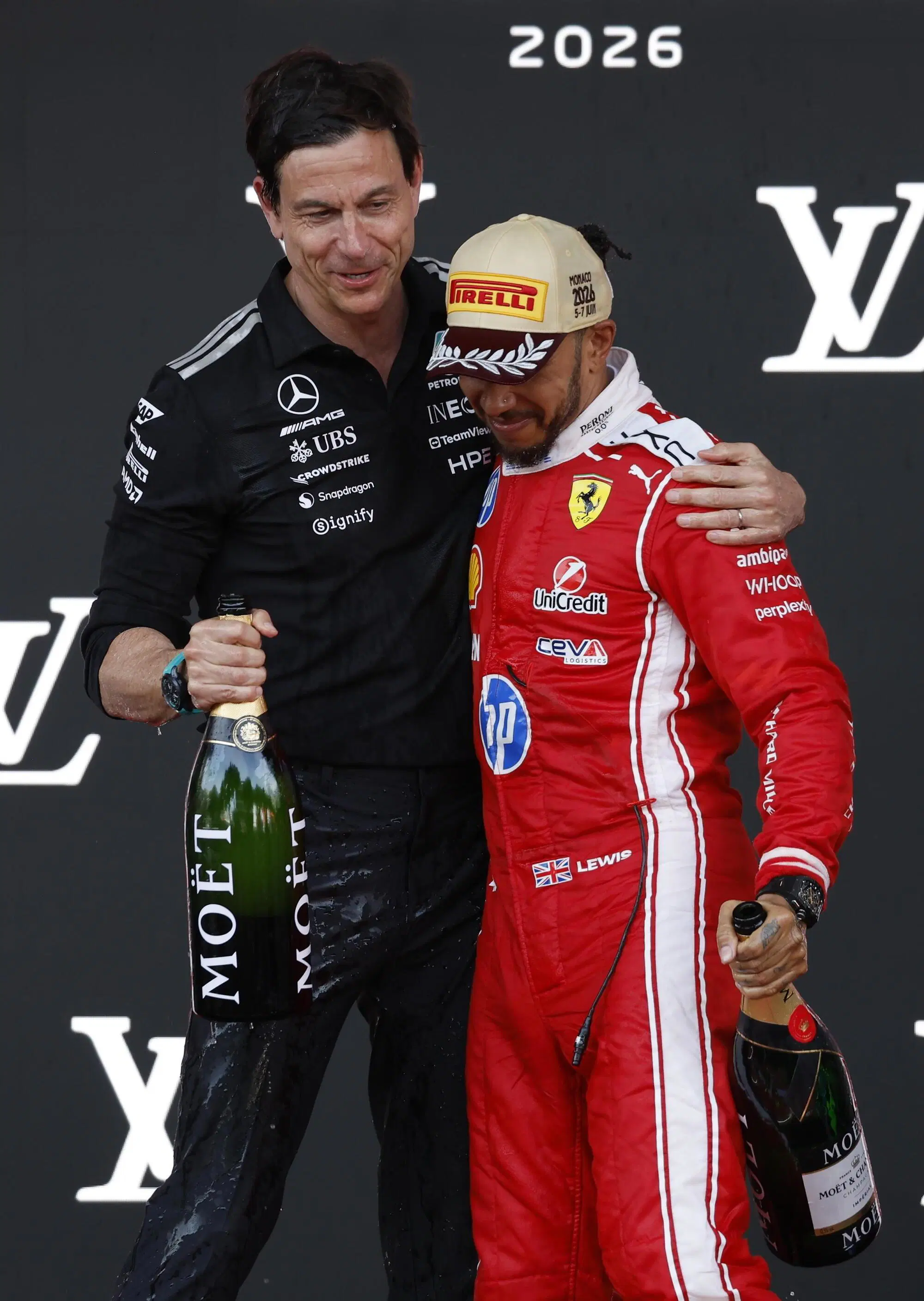 Lewis Hamilton Toto Wolff Monaco