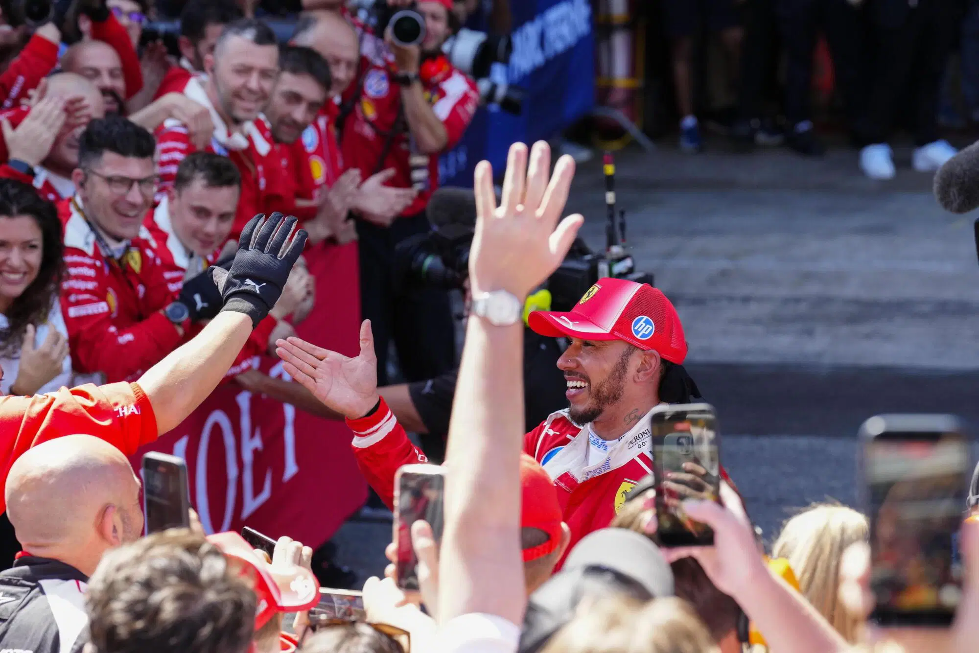 Lewis Hamilton Ferrari squadra.