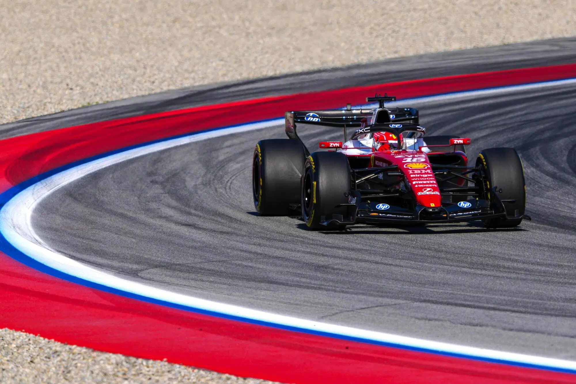 Charles Leclerc Barcellona Ferrari