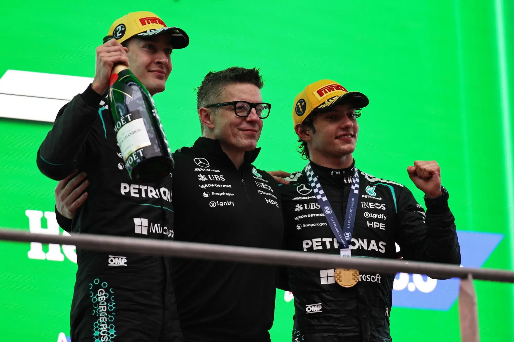 Kimi Antonelli George Russell Mercedes