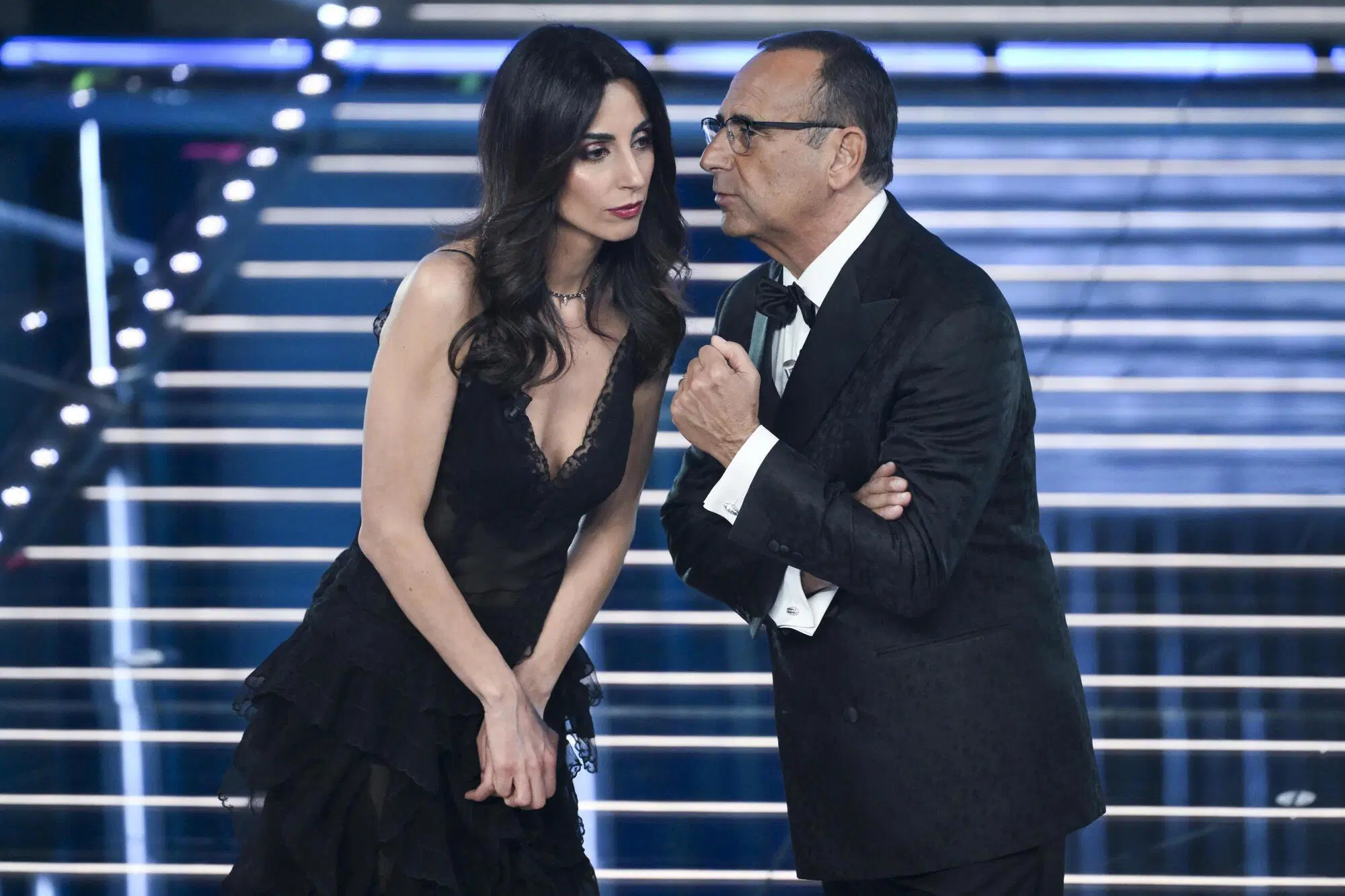 Giorgia Cardinaletti a Sanremo con Carlo Conti