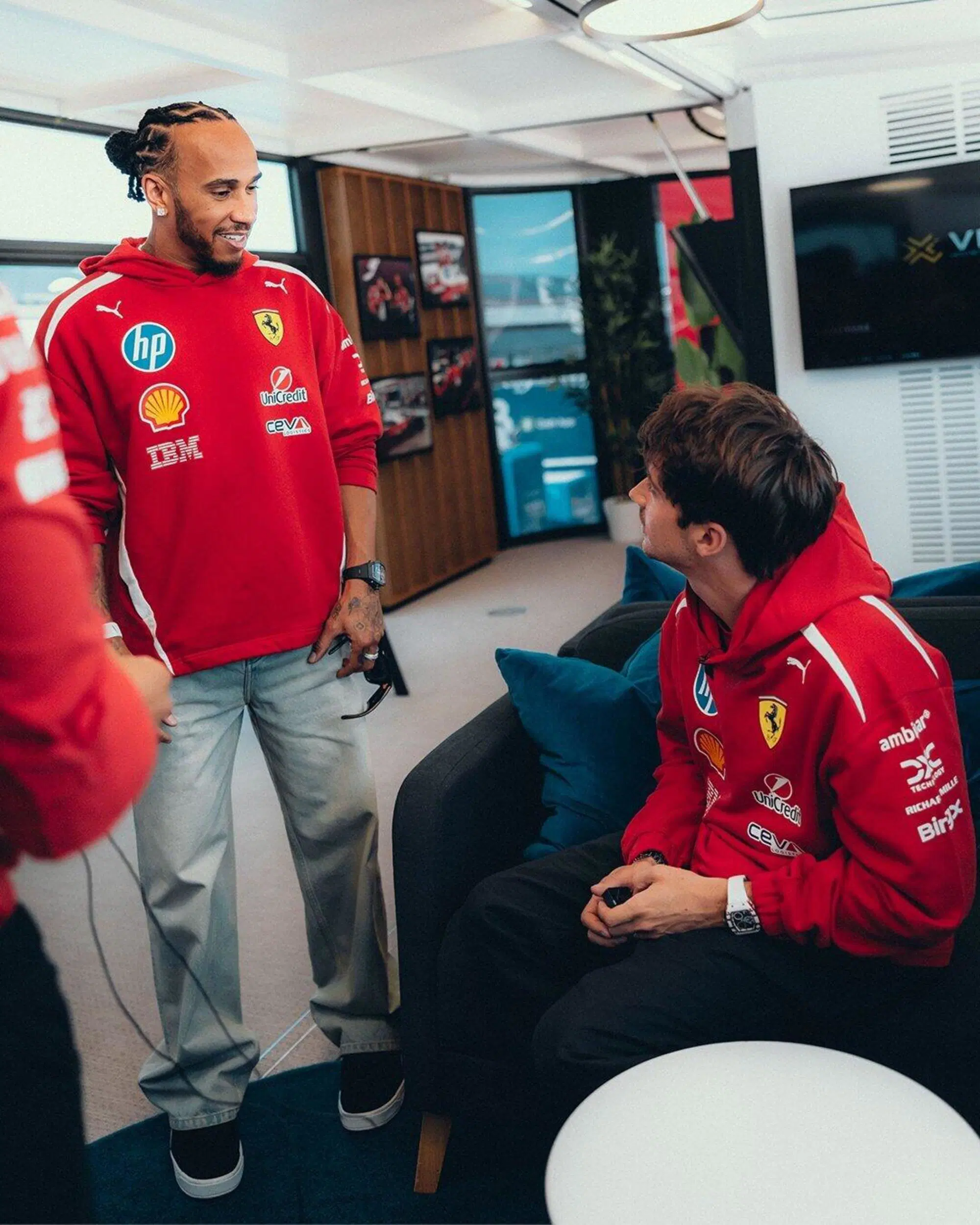 Charles Leclerc Lewis Hamilton Silverstone