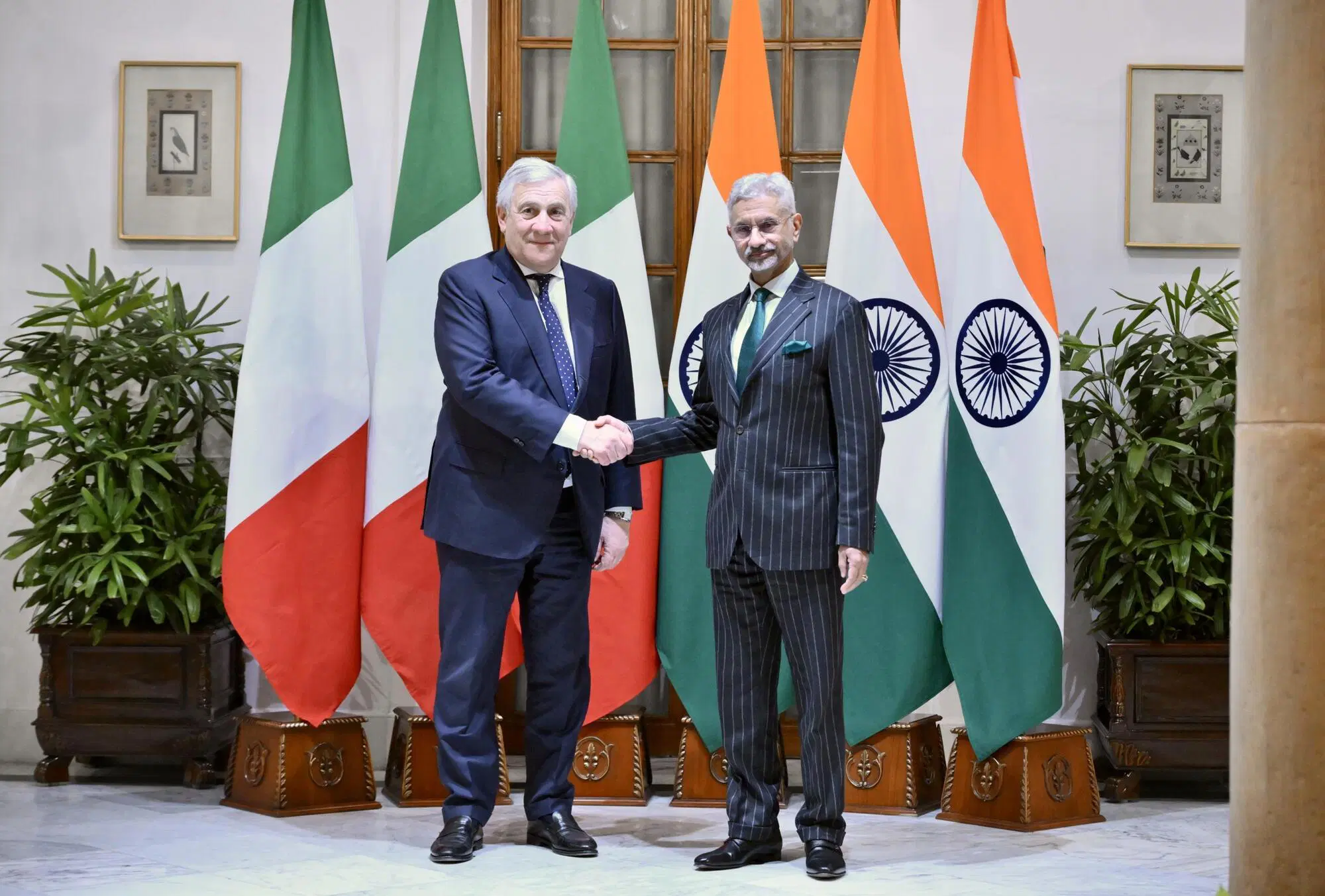  Antonio Tajani e Subrahmanyam Jaishankar