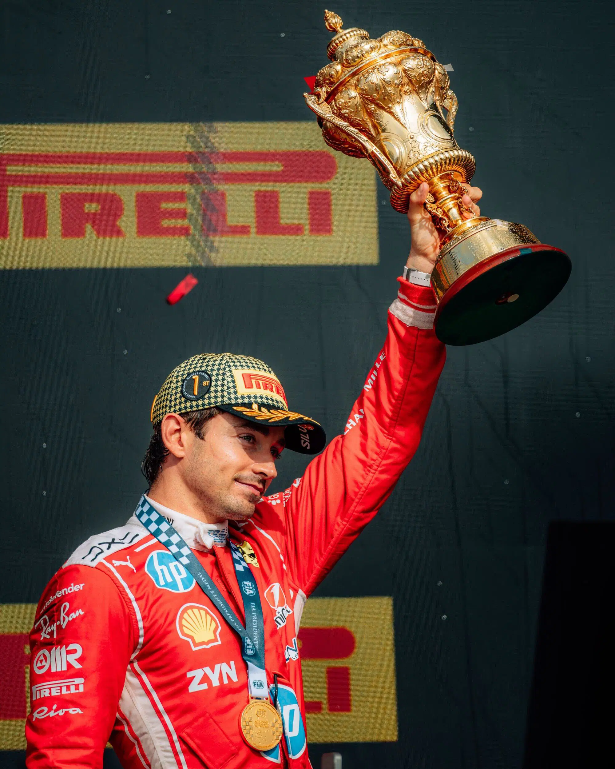Charles Leclerc Silverstone Vittoria