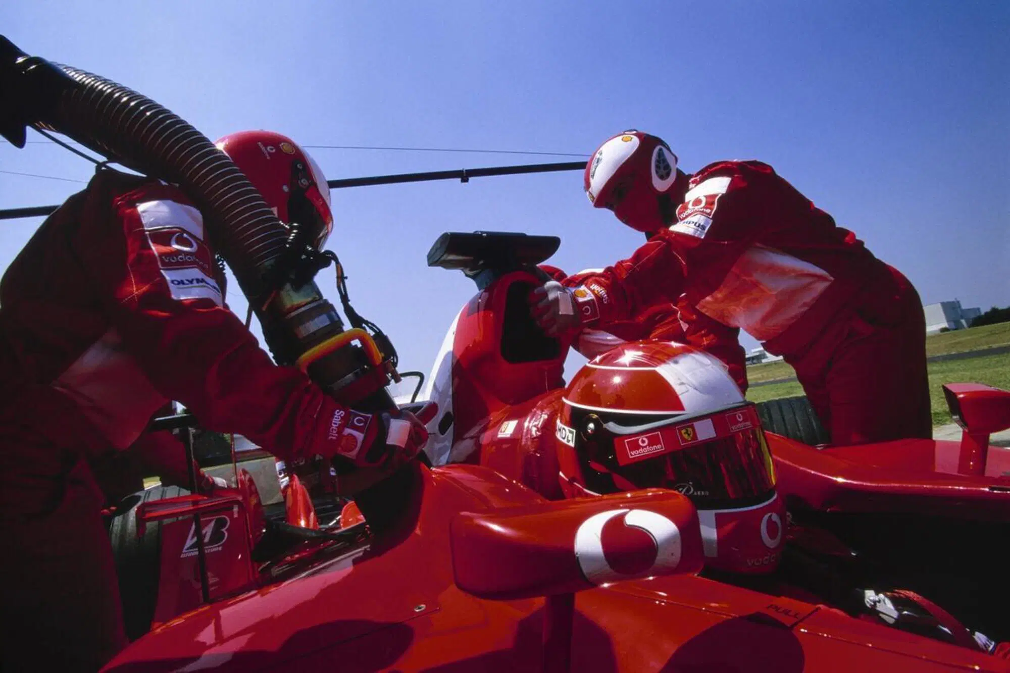 F1 rifornimento Ferrari Schumacher.