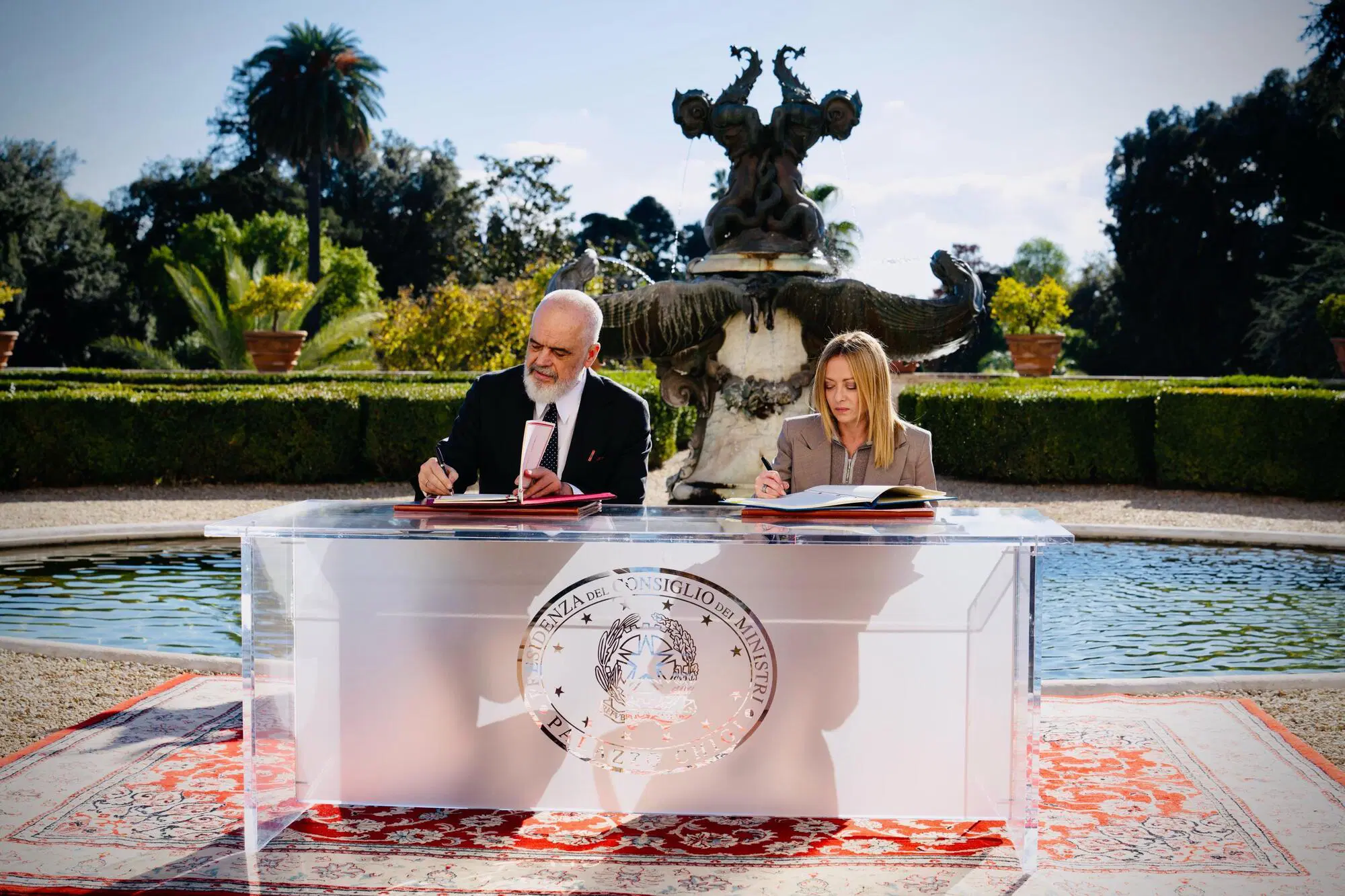 Edi Rama e Giorgia Meloni
