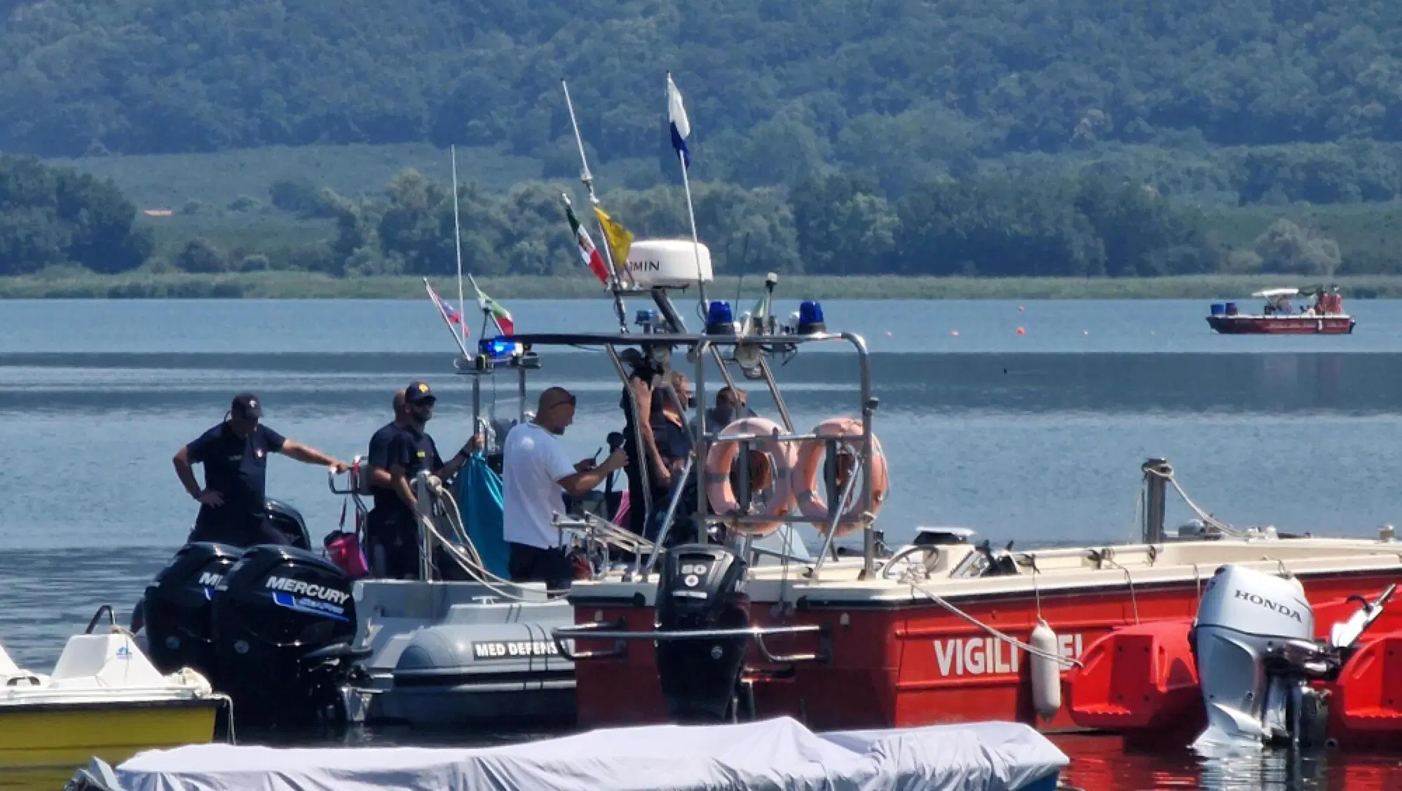 Le ricerche al lago Vico Ansa