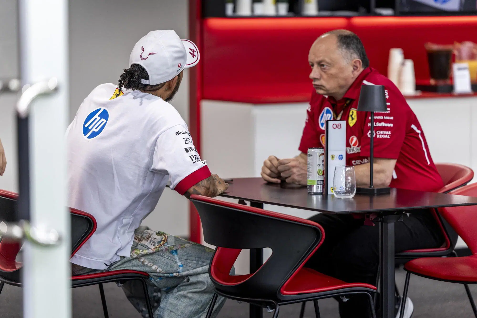Lewis Hamilton Frederic Vasseur Ferrari