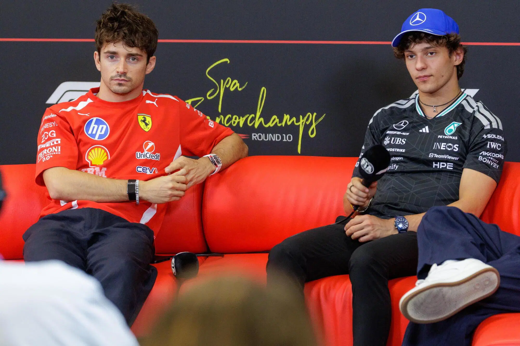 Charles Leclerc Kimi Antonelli Spa