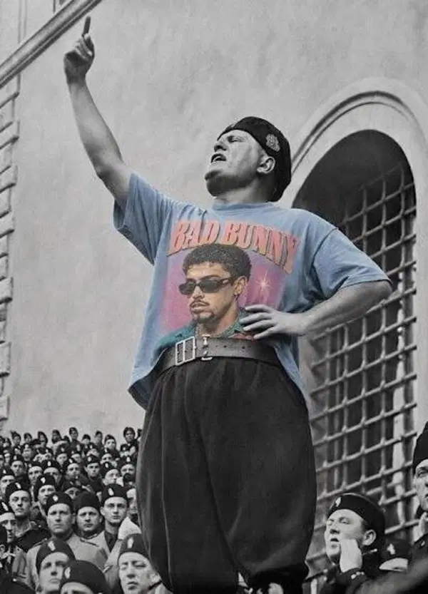 Questo weekend Milano torner&agrave; a cantare BENITO! BENITO! Il cortocircuito italiano da Bad Bunny a Vannacci