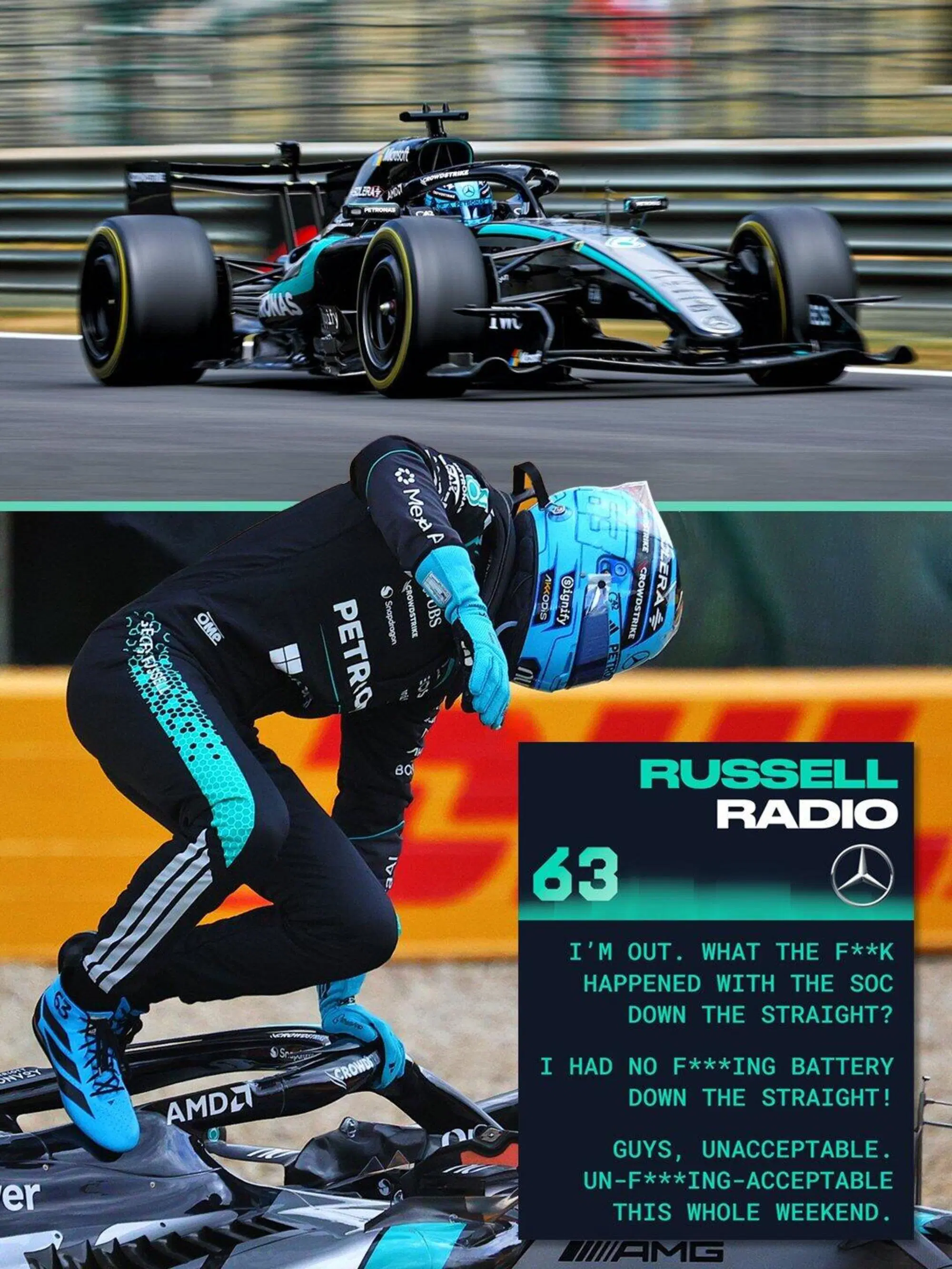 George Russell Team Radio