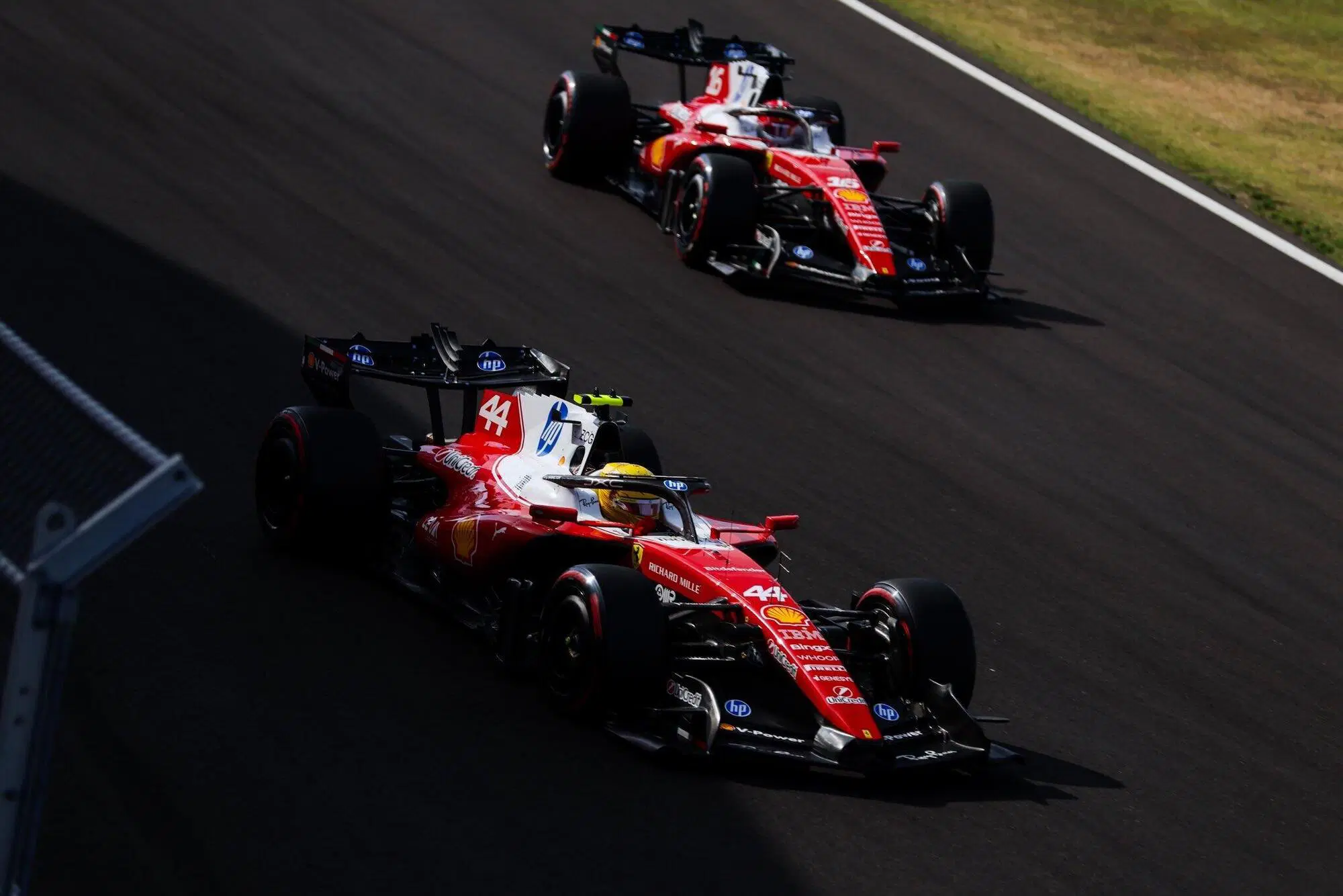 Lewis Hamilton Charles Leclerc Ferrari