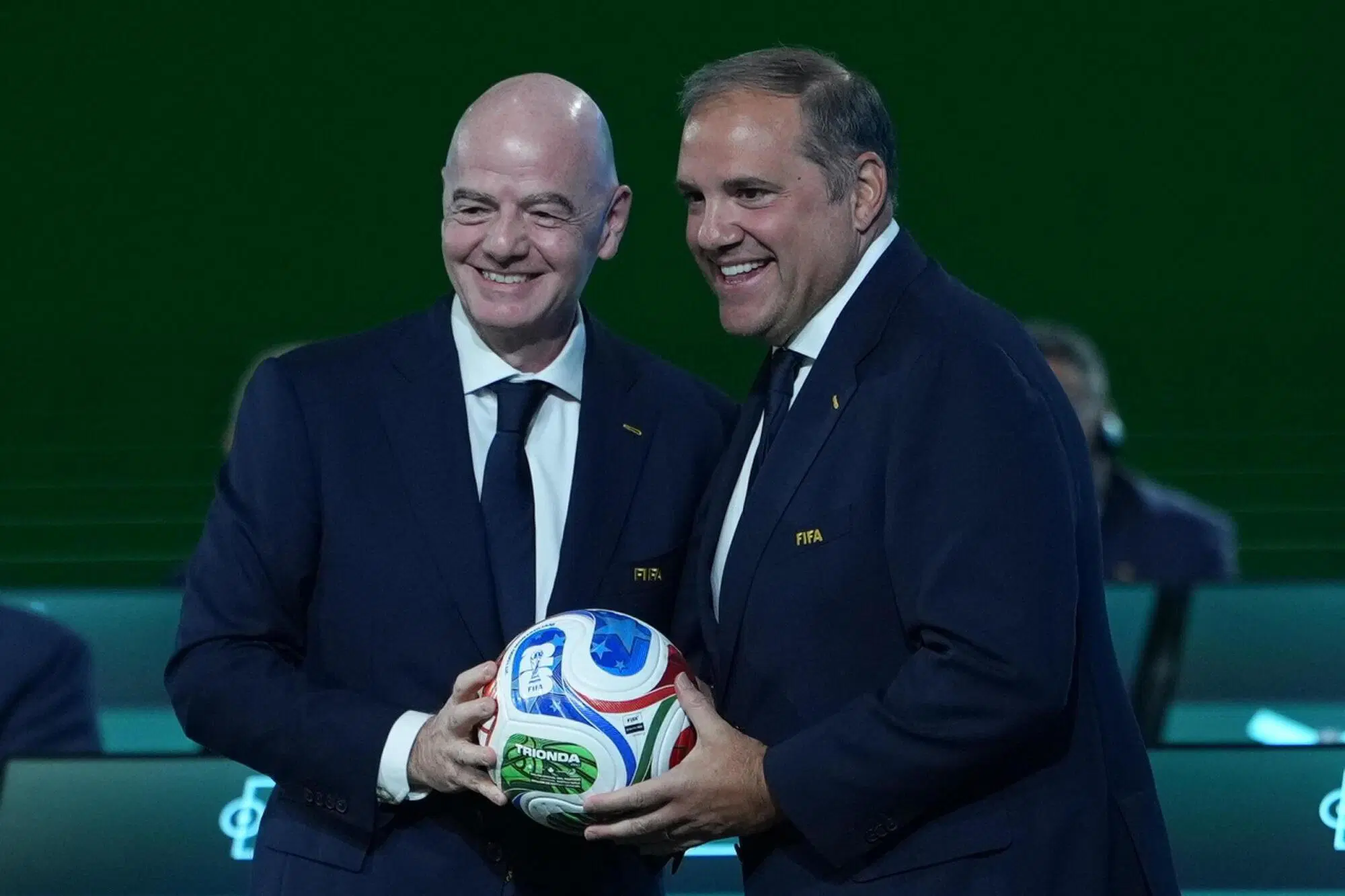 Gianni Infantino e Victor Montagliani