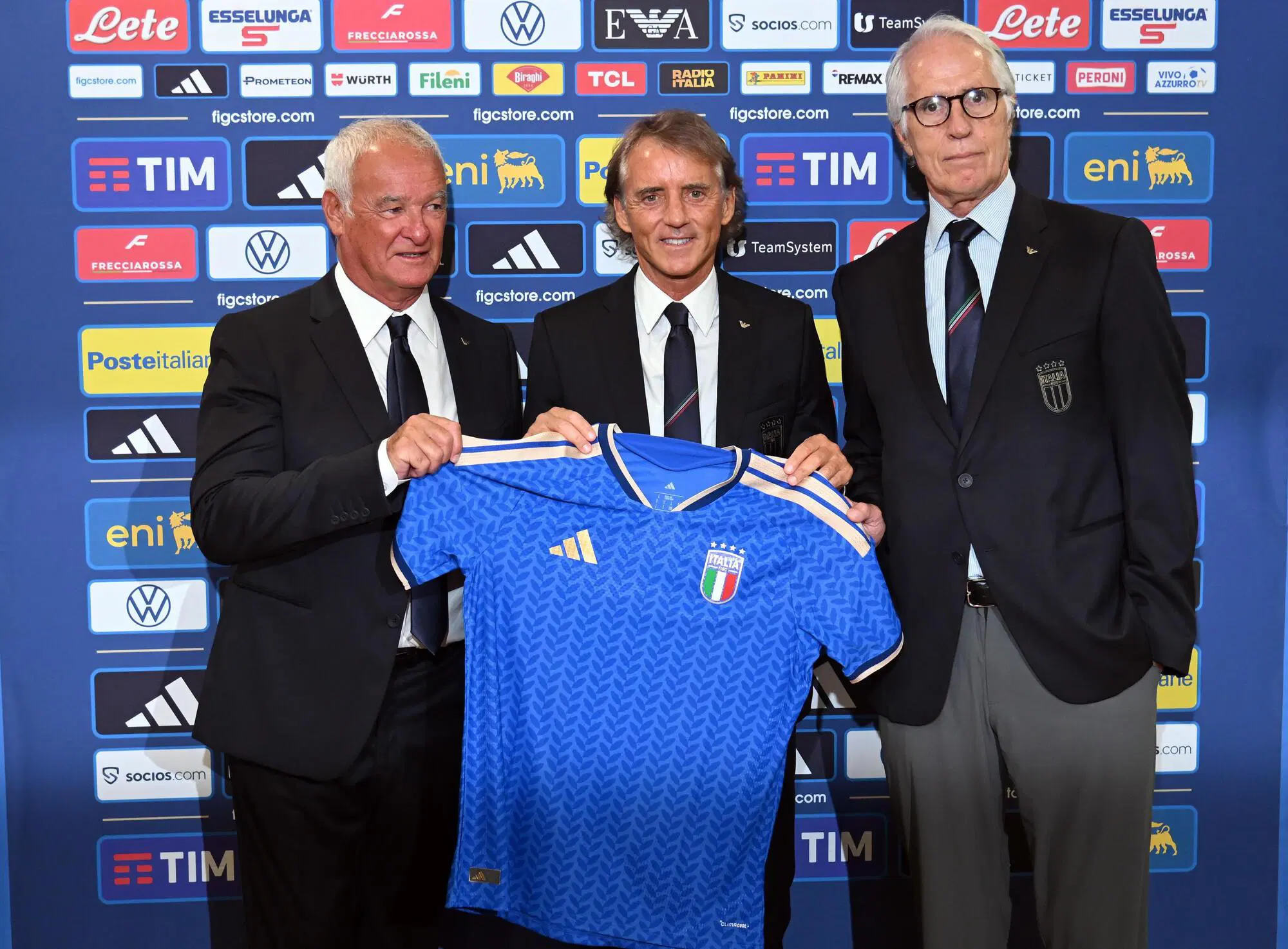 Claudio Ranieri, Roberto Mancini e Giovanni Malag&ograve;