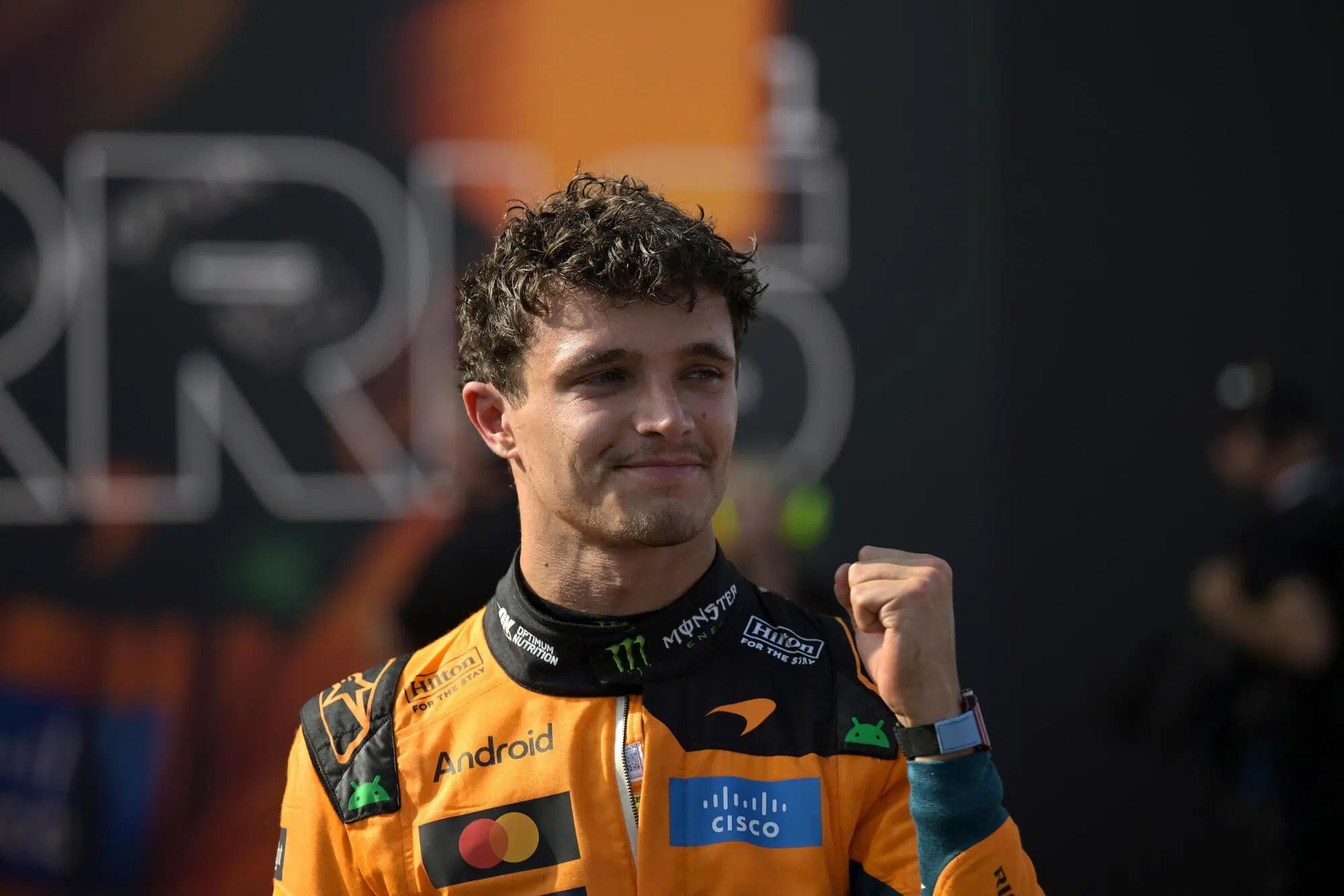 Lando Norris Ungheria Vittoria Esultanza